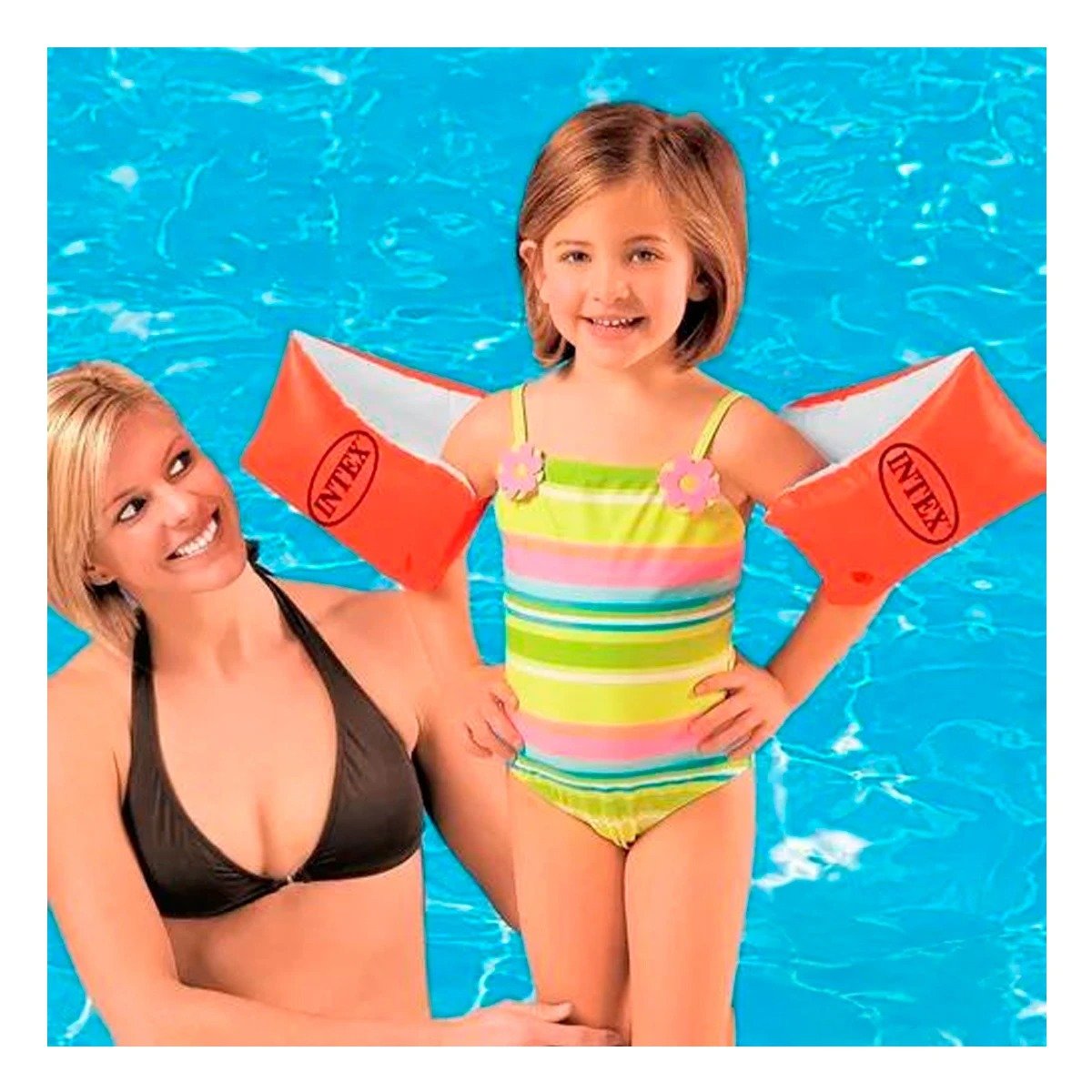 PACK12 FLOTADOR INFANTIL DE BRAZO INFLABLE PARA PISCINA Y PLAYA 30 X 15 CM Y+REGALO STICKER - 5
