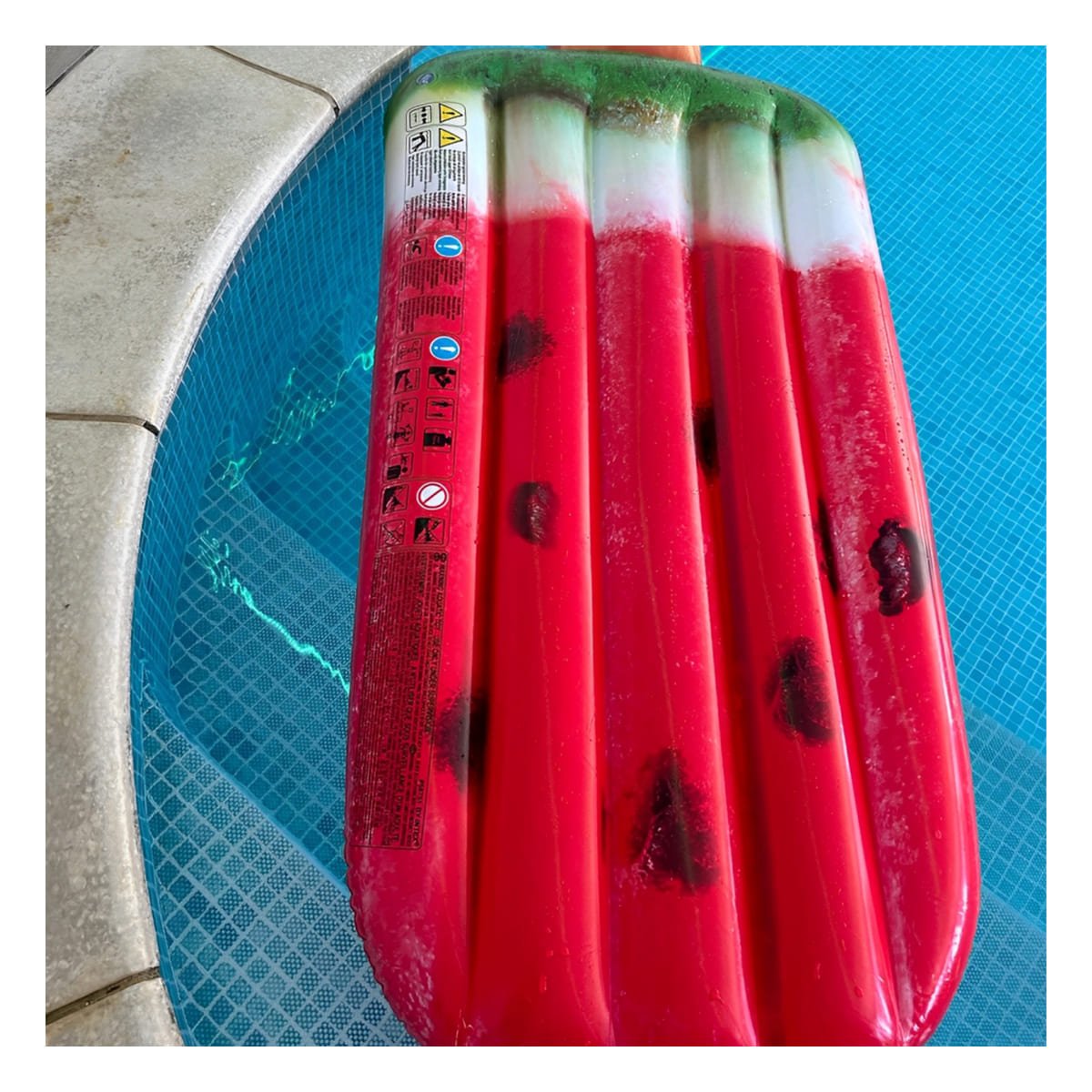 PACK6 SALVAVIDAS SANDIA ACUATICO DIVERTIDO PARA NIÑOS EN PISCINA 191 X 76 CM Y+REGALO STICKER - 3