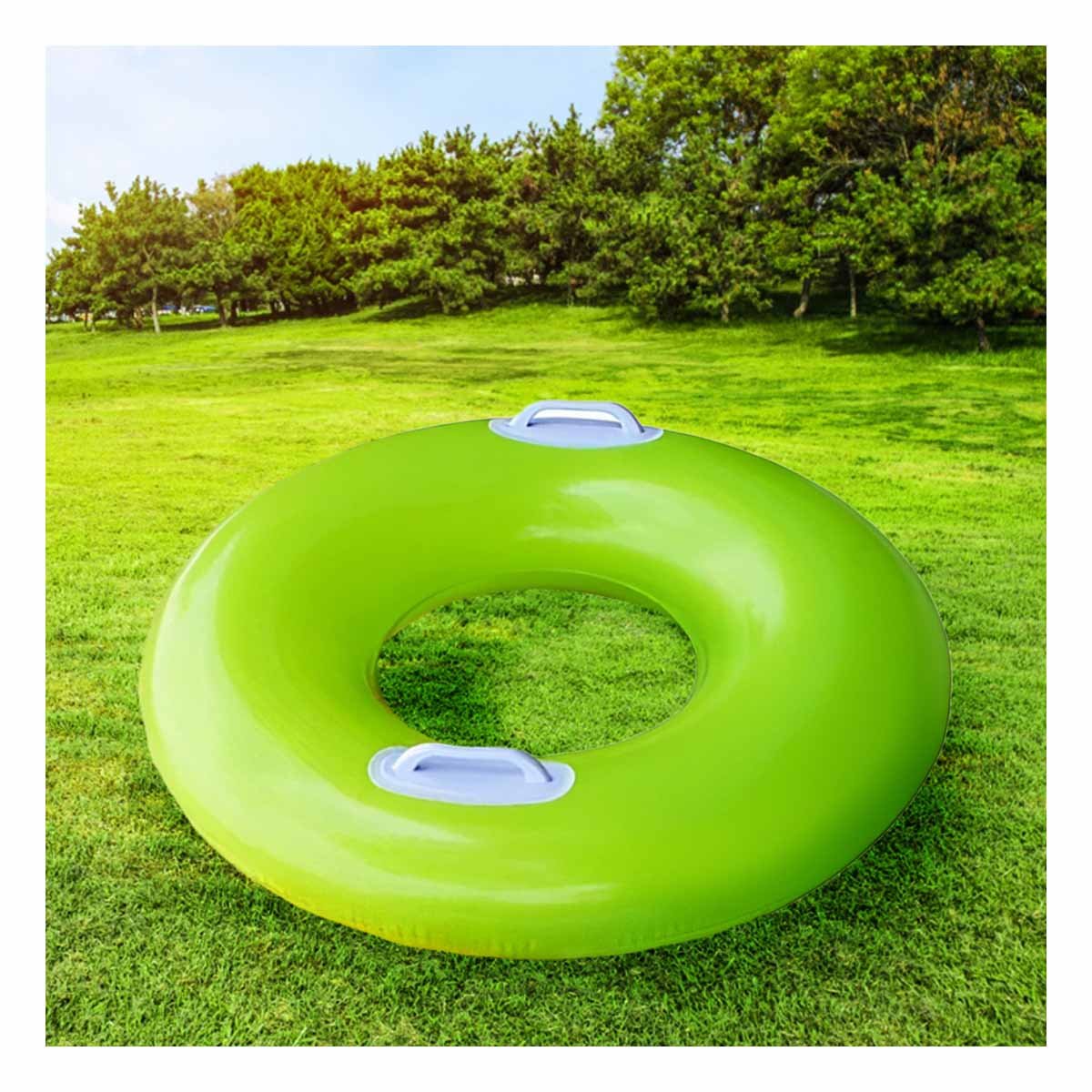 PACK6 INFLABLE CON ASA VERDE 76 CM LUDICO Y SEGURO PARA PISCINA Y NIÑOS Y+REGALO STICKER - 3