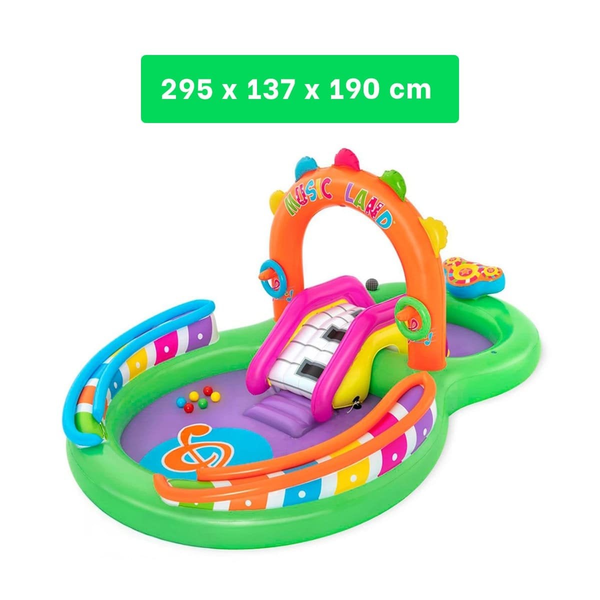 PACK2 ZONA INFANTIL BESTWAY 53117 295X137X190 CM PARQUE ACUATICO Y+PAPEL REGALO - 4
