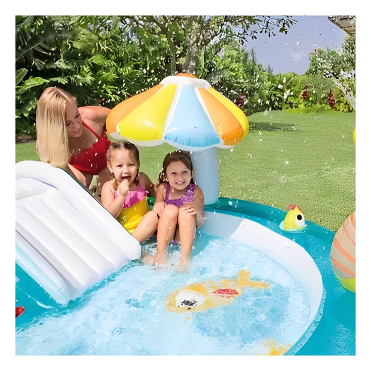 PACK2 PARQUE DE JUEGO INTEX 57165NP 57129NP 203X173X89 CM PISCINA Y+REGALO STICKER - 5