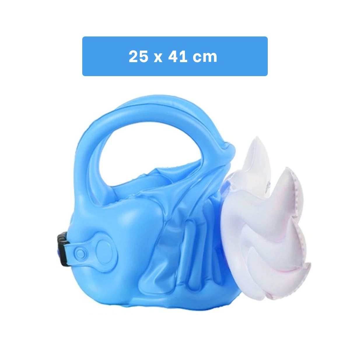 PACK12 FLOTADOR CON ALAS AZUL CLARO DIVERTIDO Y LUDICO PARA PISCINA INFANTIL Y+PAPEL REGALO - 4