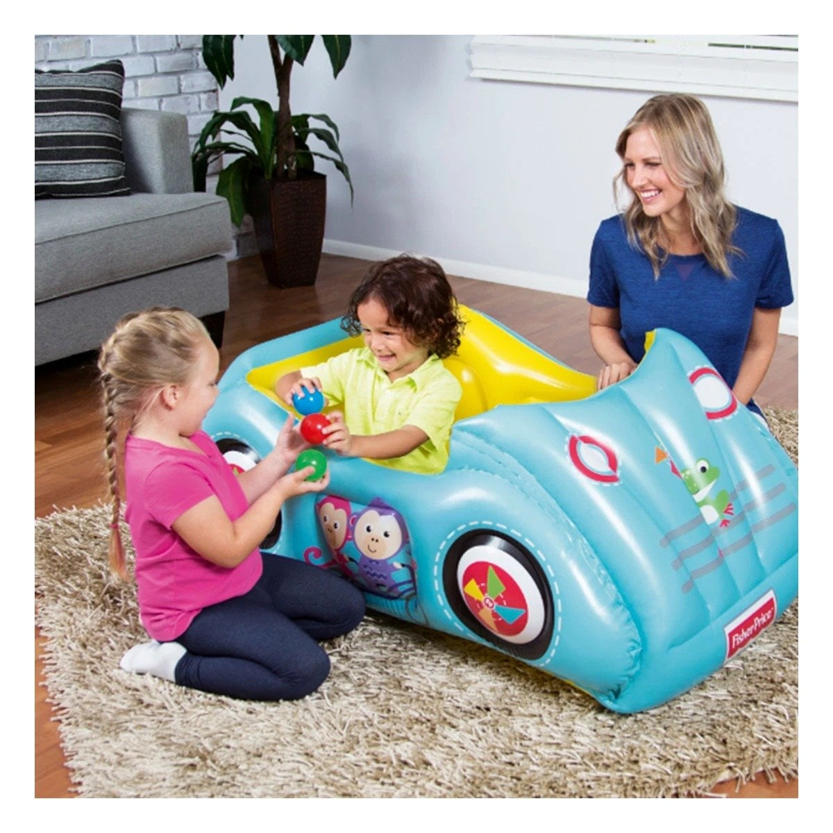 PACK4 REMOLQUE INFANTIL BESTWAY CON 25 PELOTAS PARA JUEGOS - 3