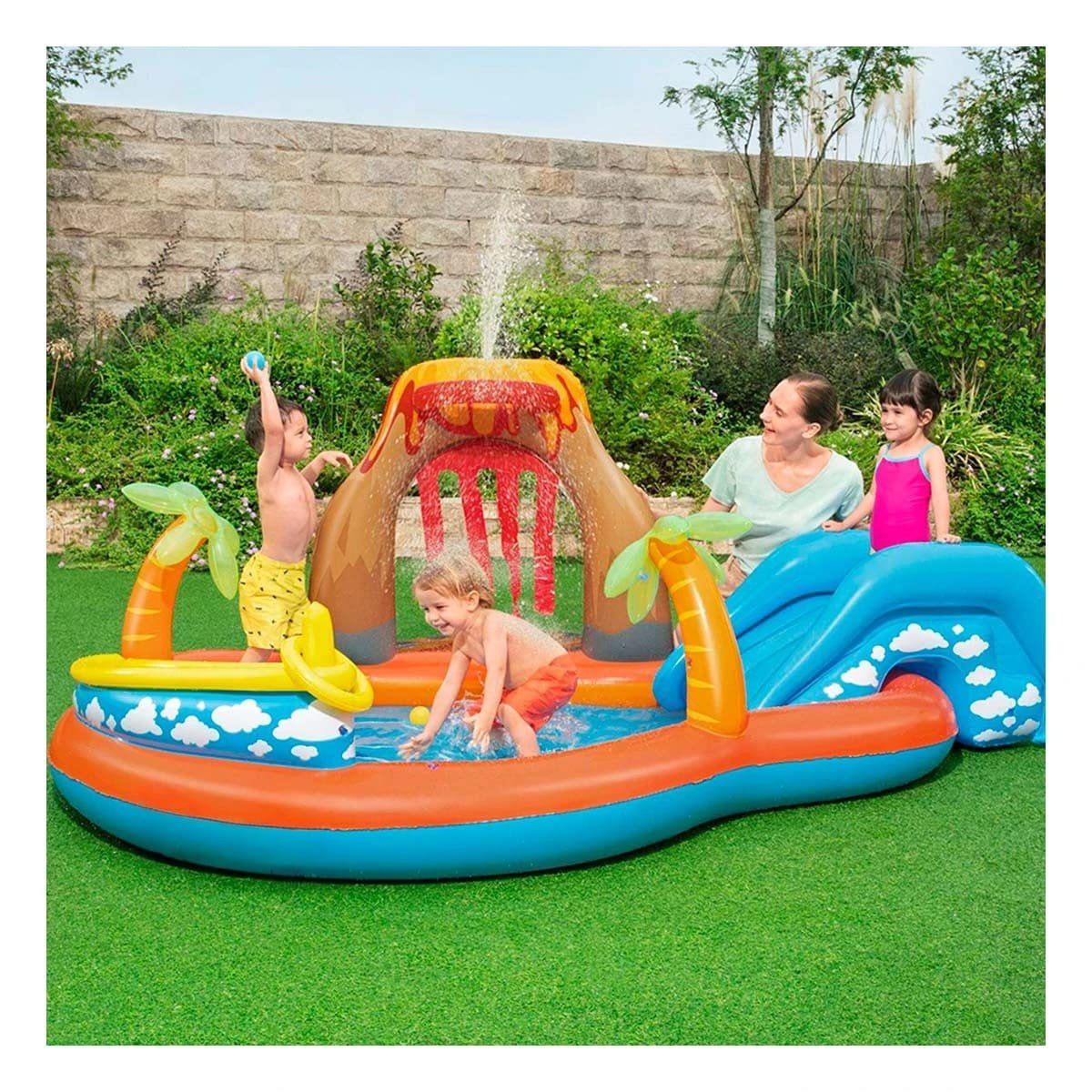 PACK2 RINCON DE JUEGO BESTWAY 53069 265X265X104 CM INFLABLE PARA JUEGOS Y+PAPEL REGALO - 5