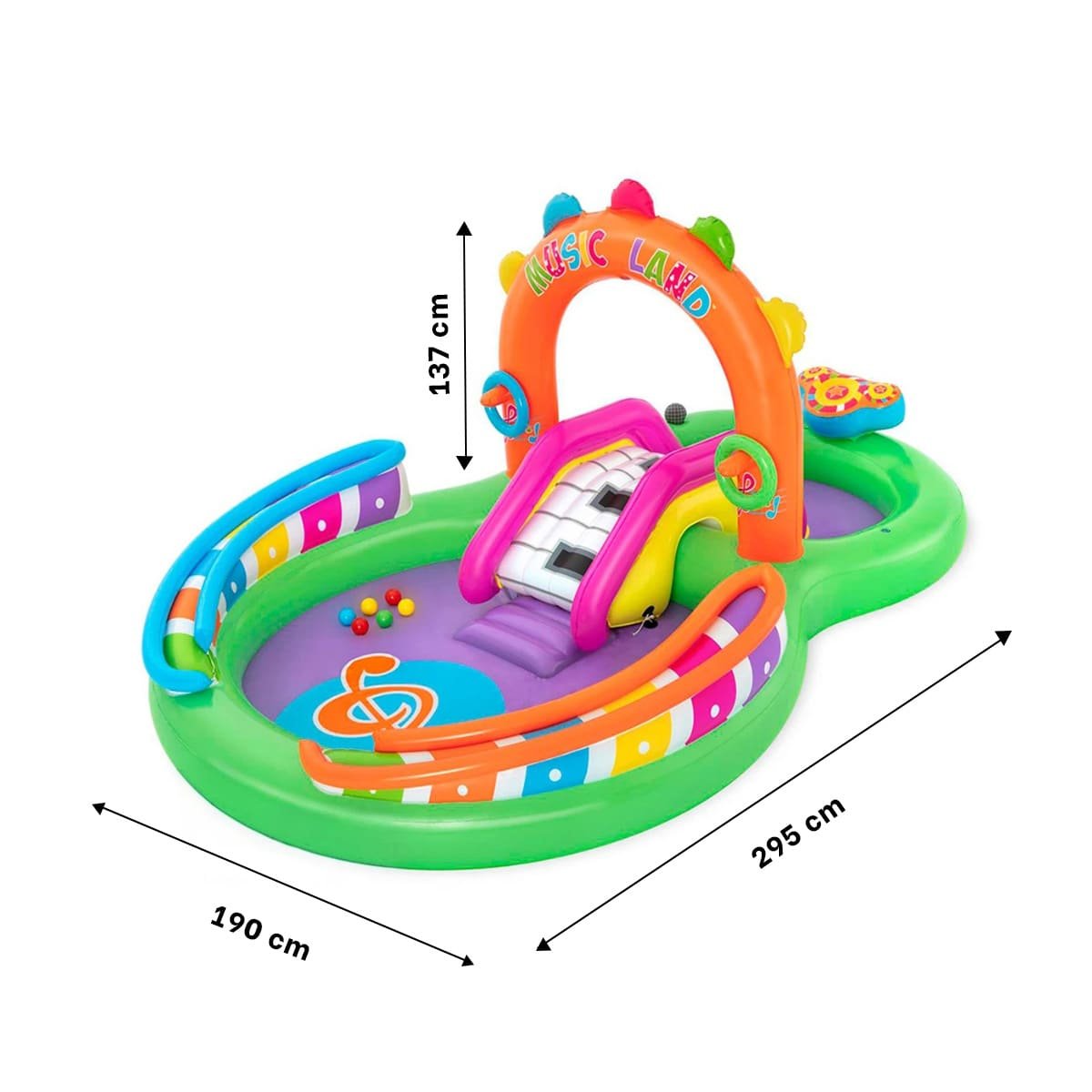 PACK2 PARQUE INFANTIL BESTWAY 53117 295X137X190 CM PARQUE ACUATICO INFANTIL PARA JUEGOS - 4