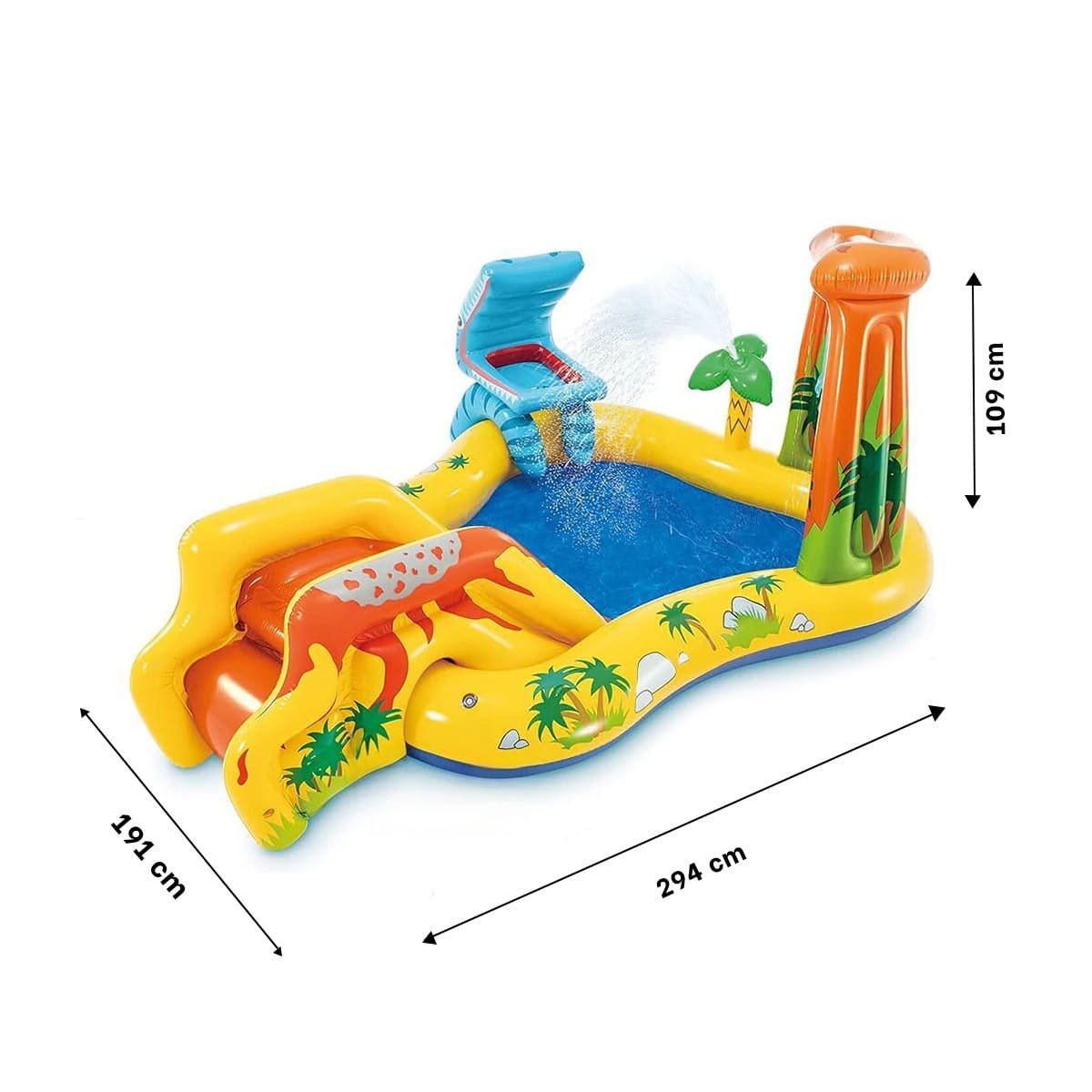 PACK2 RINCON DE JUEGO INTEX 57444NP 249X191X109 CM DINOSAURIO PARA DIVERSION - 4