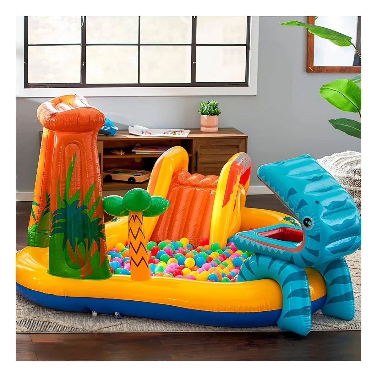 PACK2 RINCON DE JUEGO INTEX 57444NP 249X191X109 CM DINOSAURIO PARA DIVERSION - 5