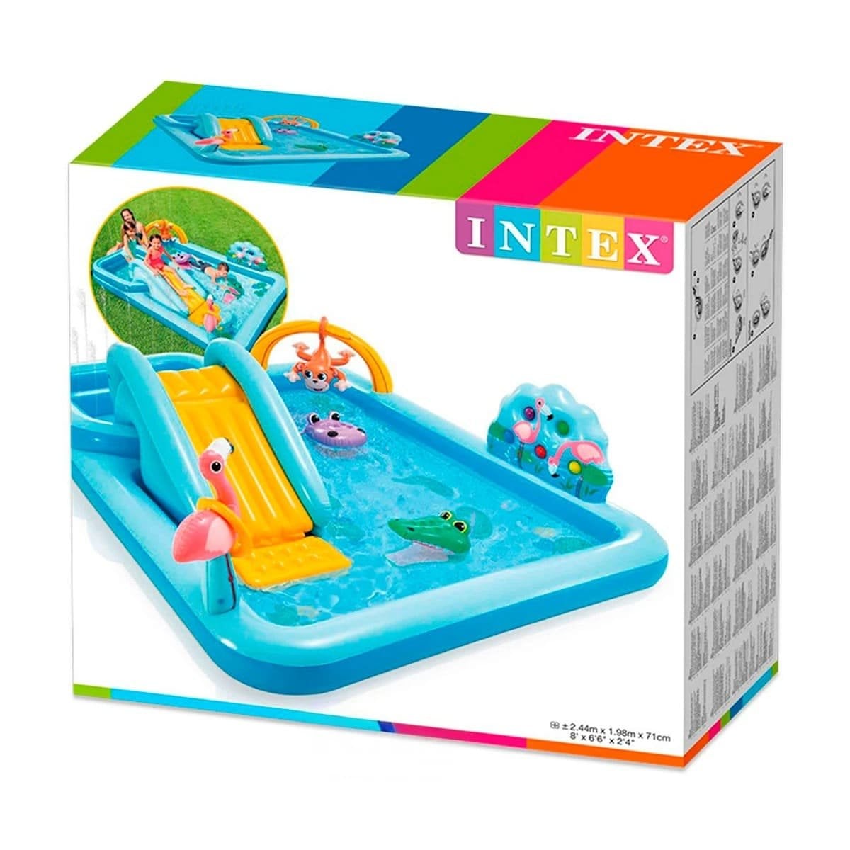 ESTACION INFANTIL INTEX 57161NP 257X216X94 CM JUNGLA PARA ACTIVIDADES Y+LIGAS REGALO - 3