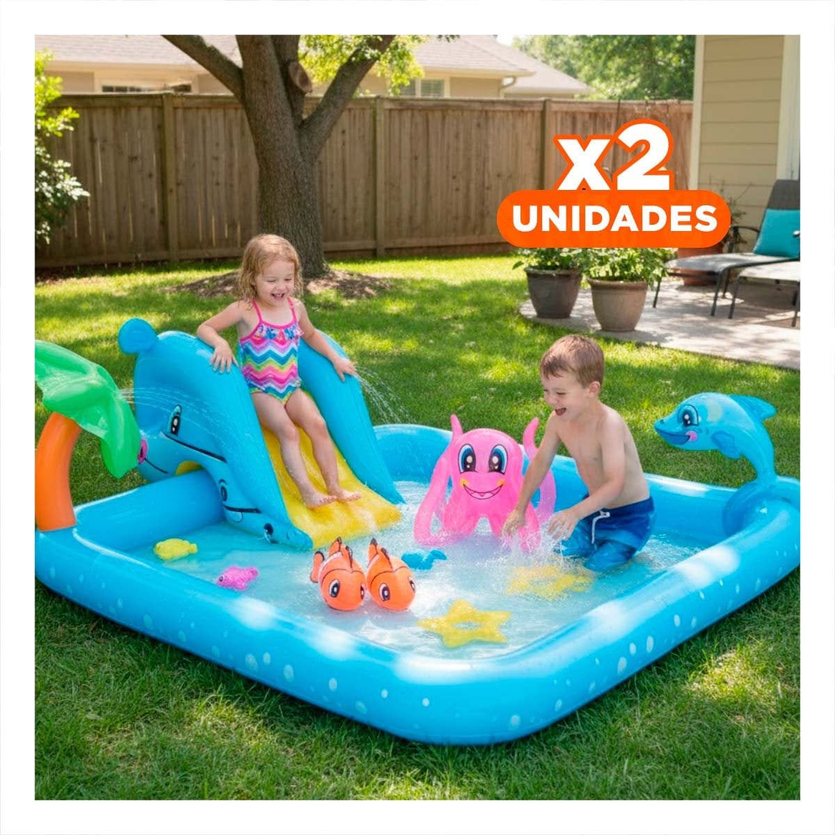 PACK2 ESTACION INFANTIL BESTWAY 53052 239X206X86 CM ACUARIO PARA DIVERSION Y+REGALO STICKER - 1