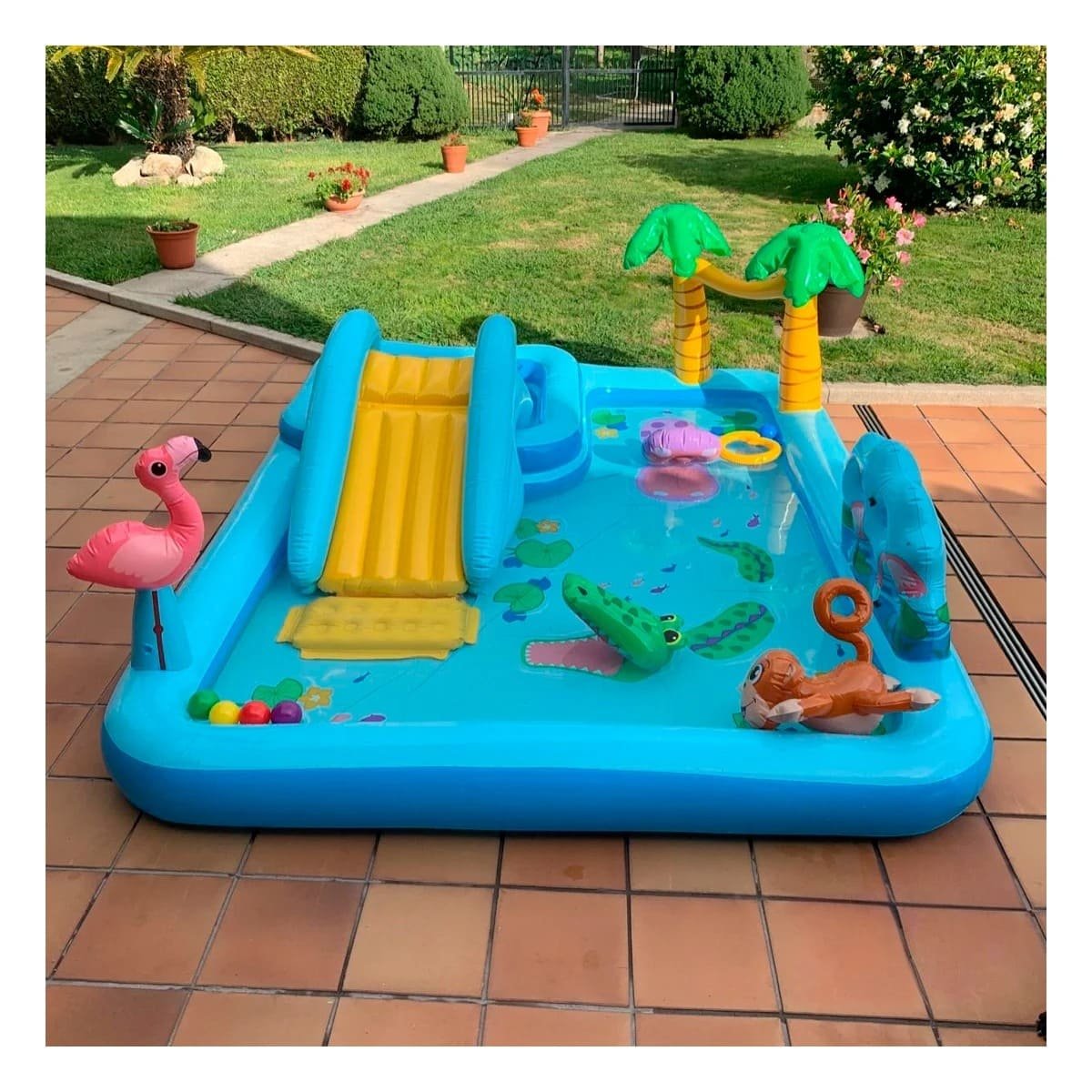 PACK2 RINCON DE JUEGO INTEX 57161NP 257X216X94 CM JUNGLA PARA JUEGOS Y DIVERSION Y+PAPEL REGALO - 2