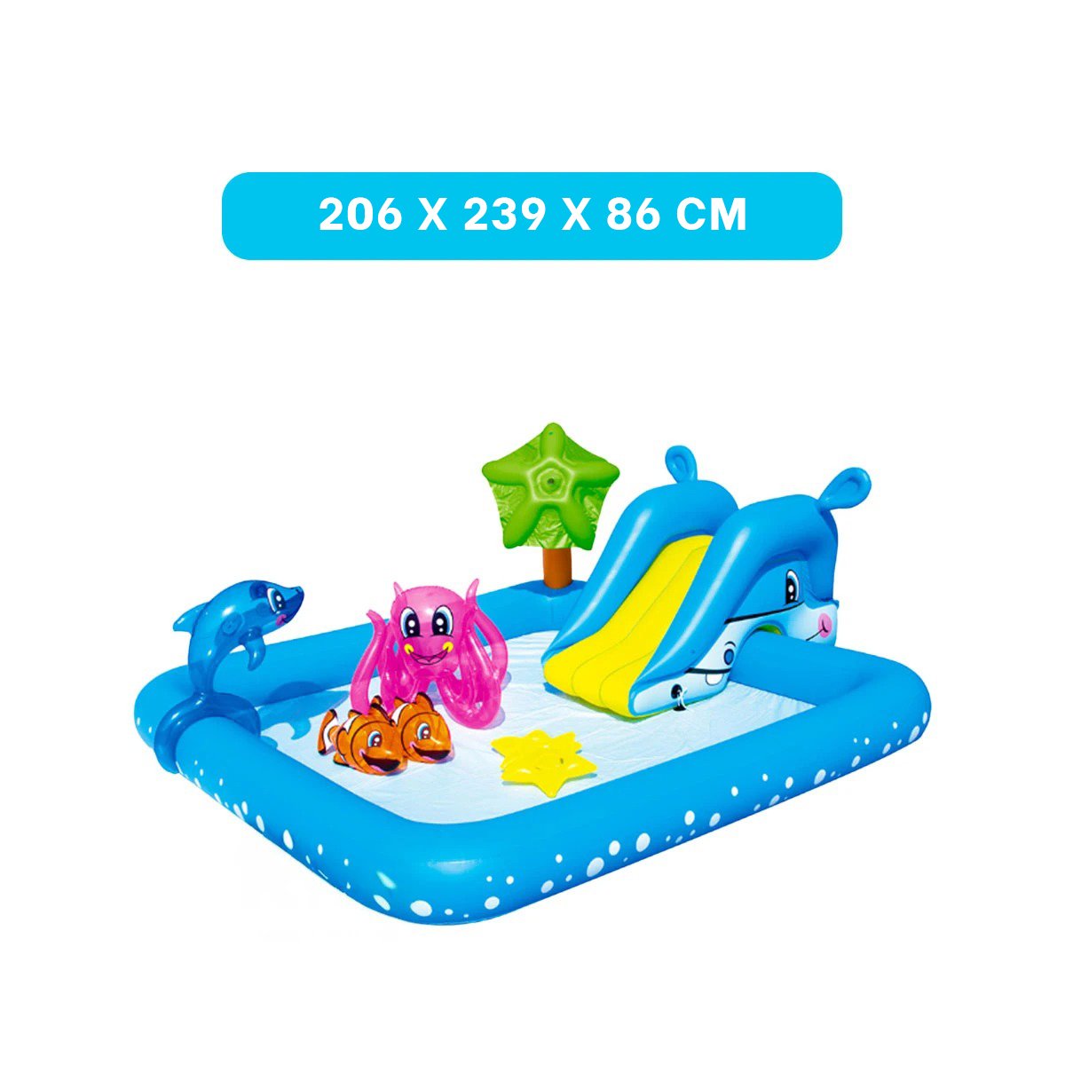 PACK2 ZONA INFANTIL BESTWAY 53052 239X206X86 CM ACUARIO PARA JUEGOS Y+PAPEL REGALO - 4