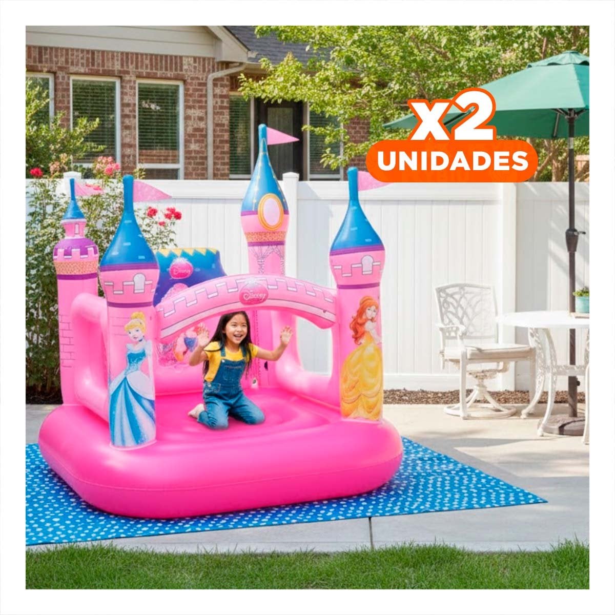 PACK2 PALACIO INFLABLE BESTWAY 91050 157X147X163 CM PARA JUEGOS AL AIRE LIBRE Y+REGALO STICKER - 1