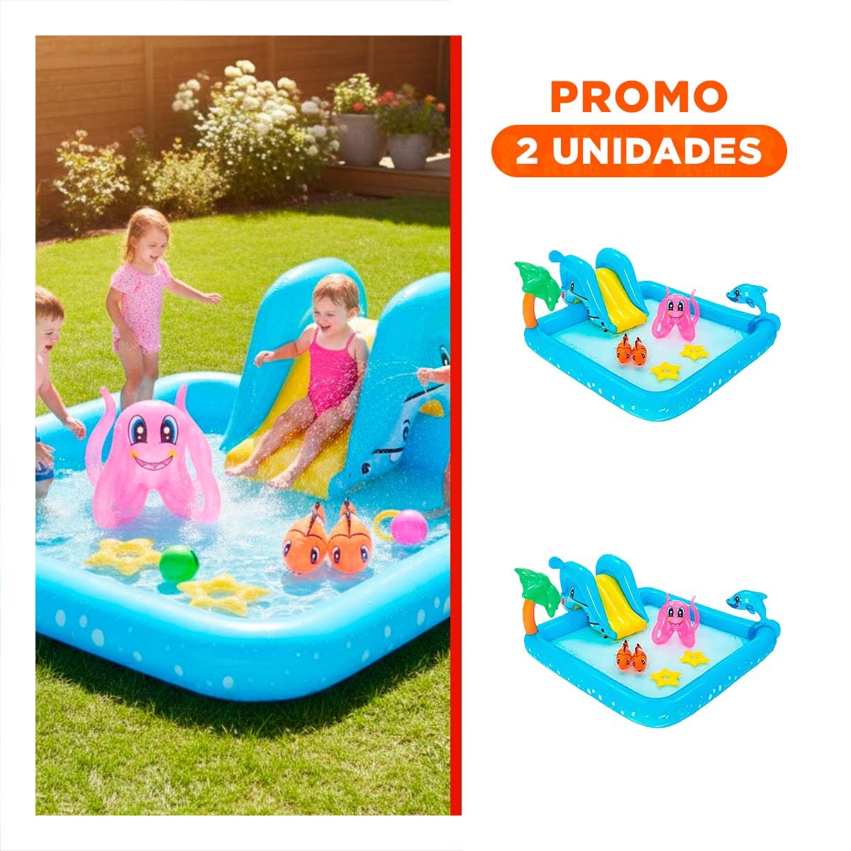 PACK2 PARQUE INFANTIL BESTWAY 53052 239X206X86 CM ACUARIO PARA ACTIVIDADES - 1