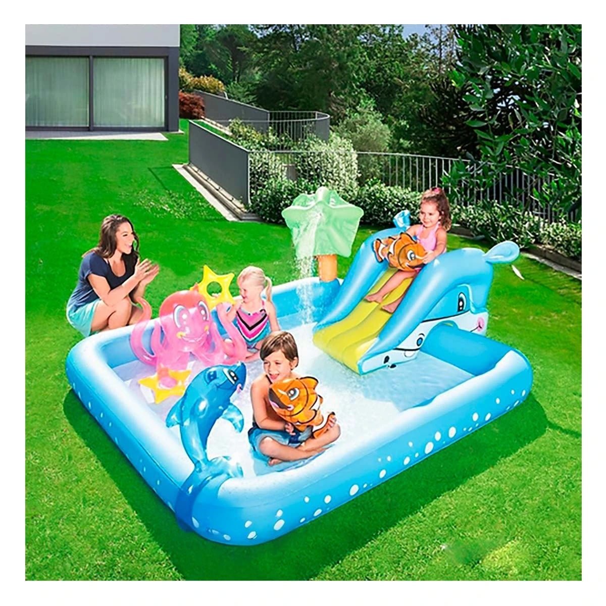 PACK2 PARQUE INFANTIL BESTWAY 53052 239X206X86 CM ACUARIO PARA ACTIVIDADES - 2