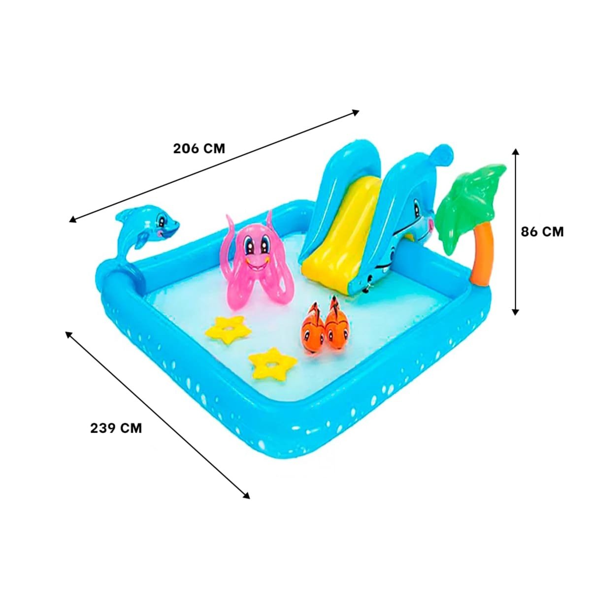 PACK2 PARQUE INFANTIL BESTWAY 53052 239X206X86 CM ACUARIO PARA ACTIVIDADES - 4