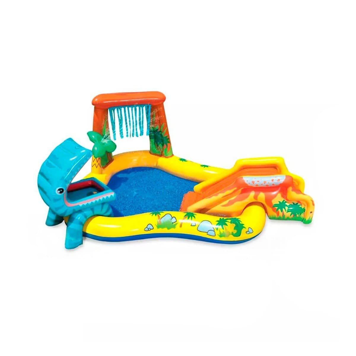 PACK2 PARQUE INFANTIL INTEX 57444NP 249X191X109 CM DINOSAURIO Y+REGALO STICKER - 2