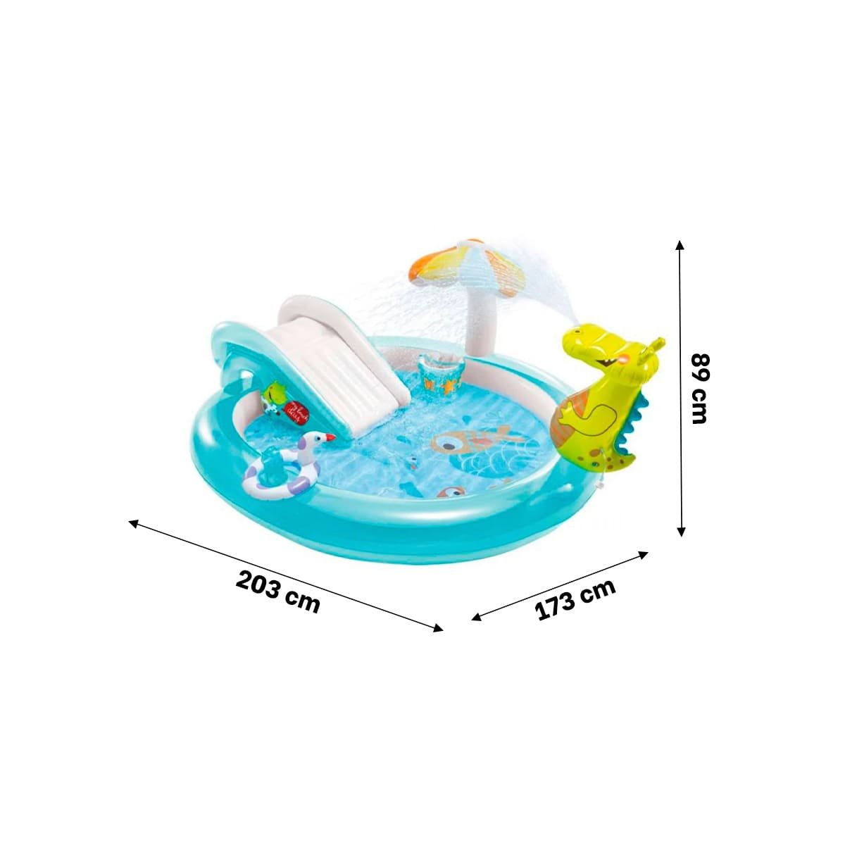 PACK2 RINCON PORTATIL INTEX 57165NP 57129NP 203X173X89 CM PISCINA PARA DIVERSION - 4