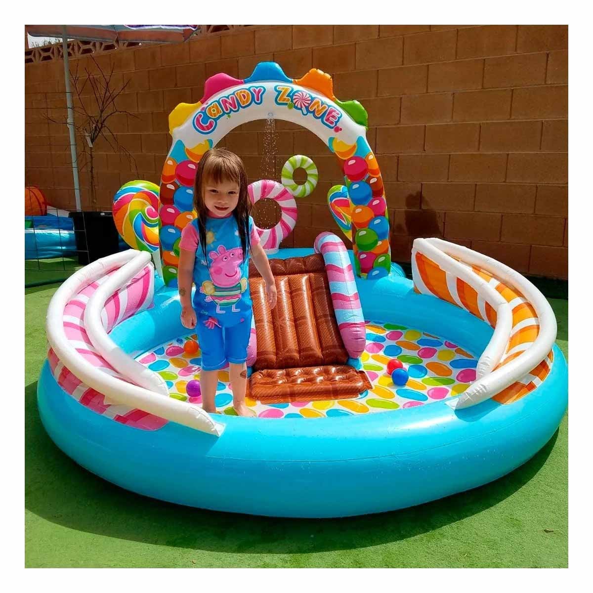 PACK2 TINA INFLABLE PARA AGUA Y DIVERSION EN CASA 295X191X130 CM MULTICOLOR Y+PAPEL REGALO - 2