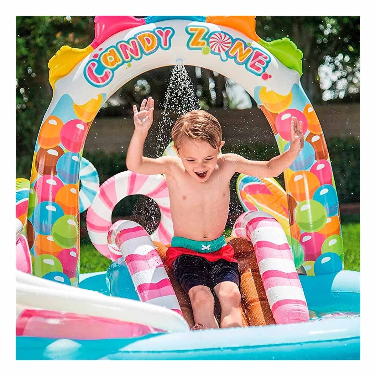 PACK2 TINA INFLABLE PARA AGUA Y DIVERSION EN CASA 295X191X130 CM MULTICOLOR Y+PAPEL REGALO - 5