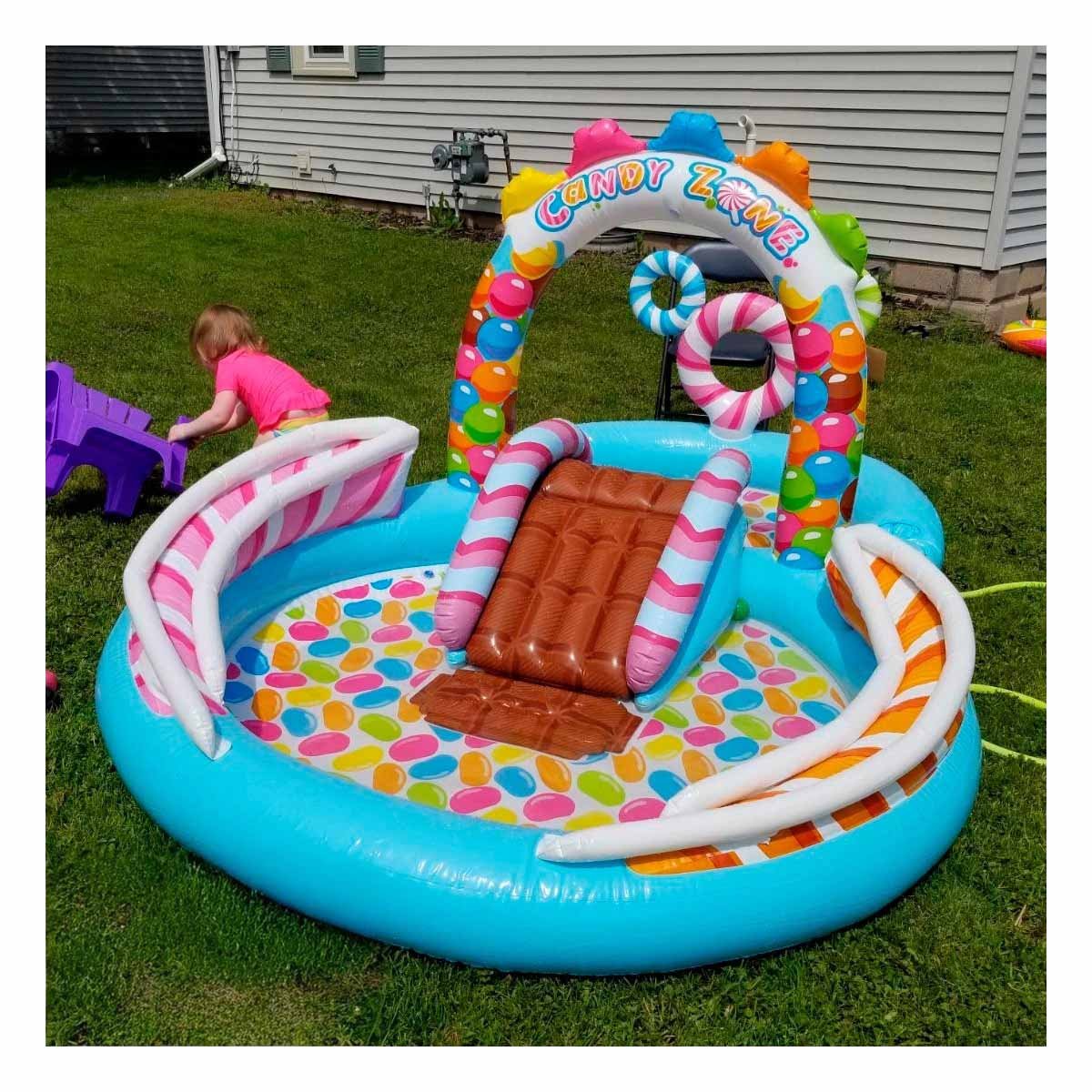 PACK2 TINA INFLABLE PARA FIESTA Y NIÑOS EN CASA 295X191X130 CM MULTICOLOR - 2