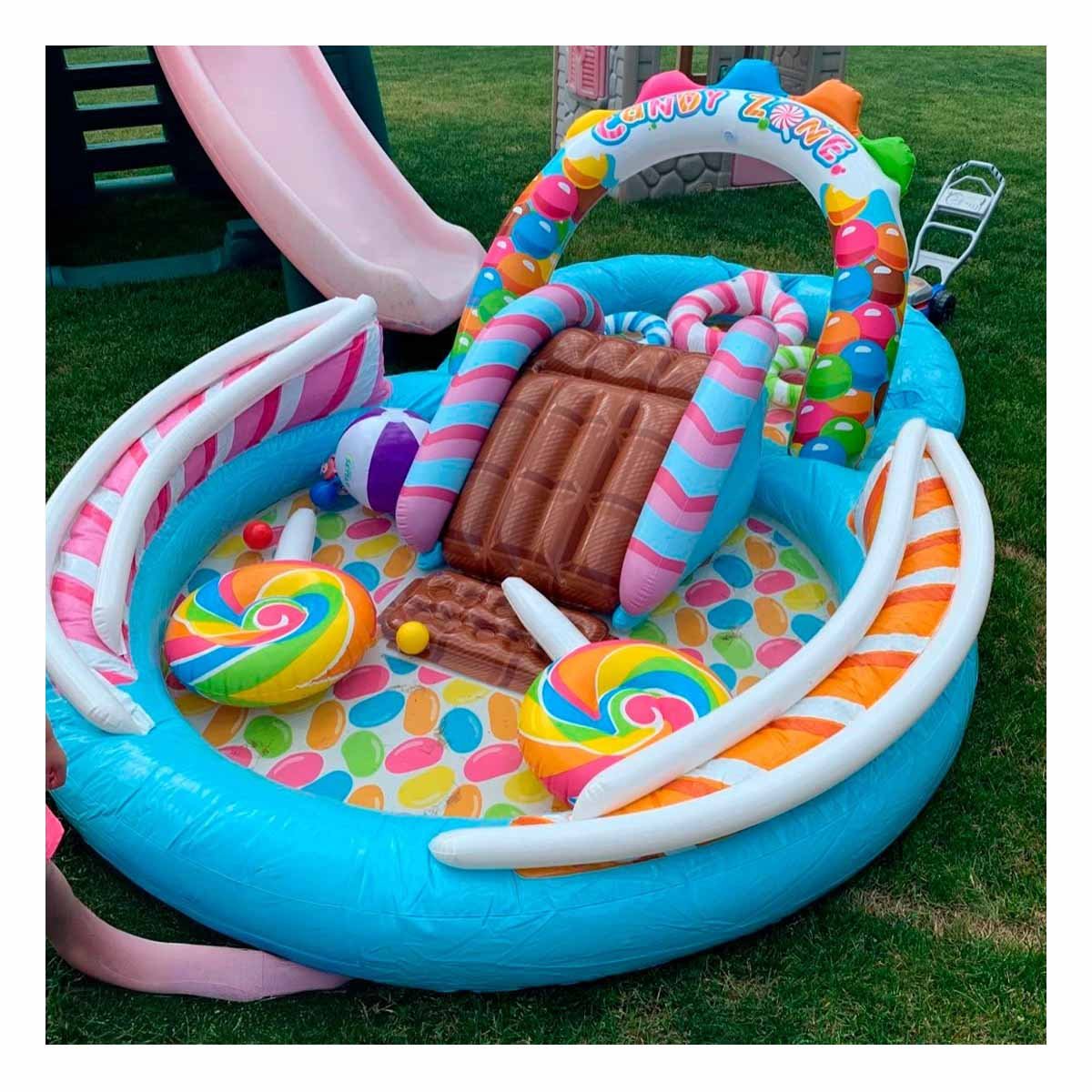 PACK2 TINA INFLABLE PARA FIESTA Y NIÑOS EN CASA 295X191X130 CM MULTICOLOR - 3