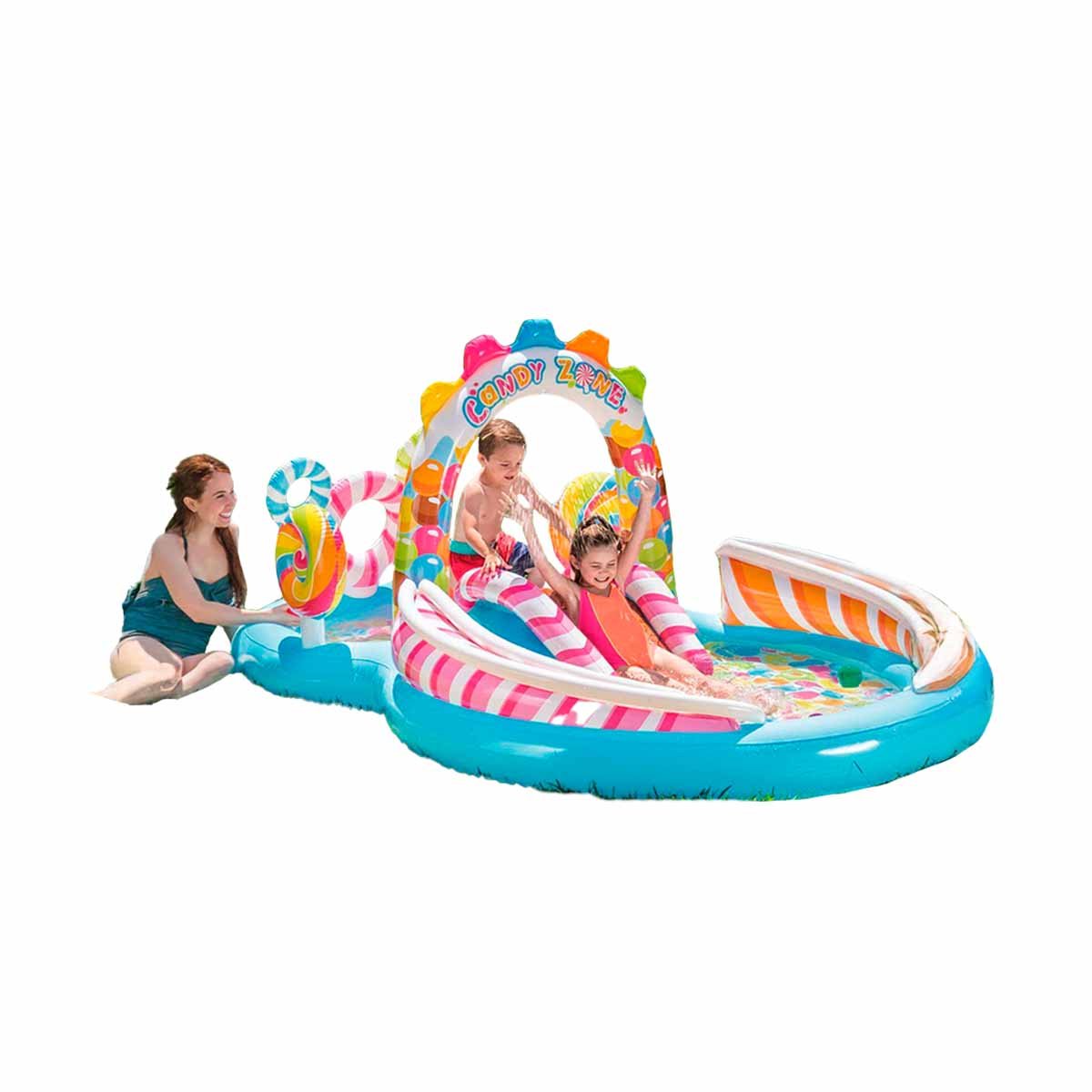 PACK2 ESTANQUE INFLABLE PARA DIVERSION EN CASA 295X191X130 CM MULTICOLOR Y+REGALO STICKER - 2