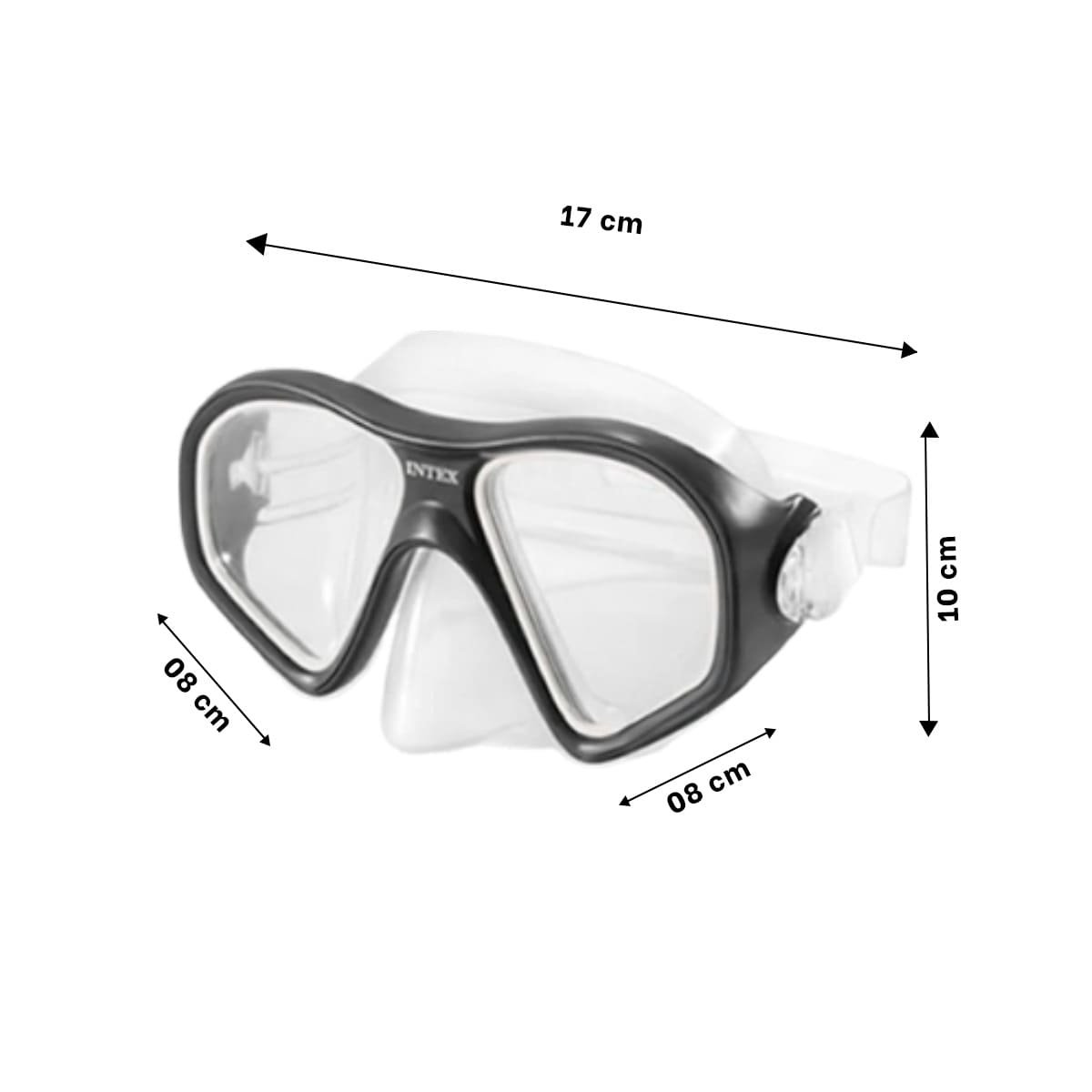 PACK2 VISORES DE BUCEO RESISTENTE NEGRO CON CORREA FIRME Y SELLADO COMODO - 4