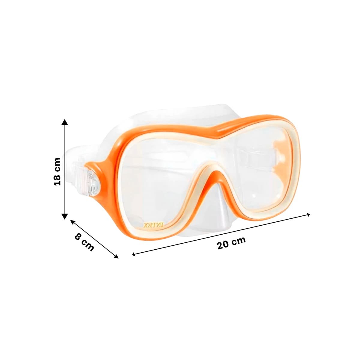 PACK2 GAFAS DE BUCEO AJUSTABLE ANARANJADO CON VISION NITIDA Y USO SEGURO Y+REGALO STICKER - 4
