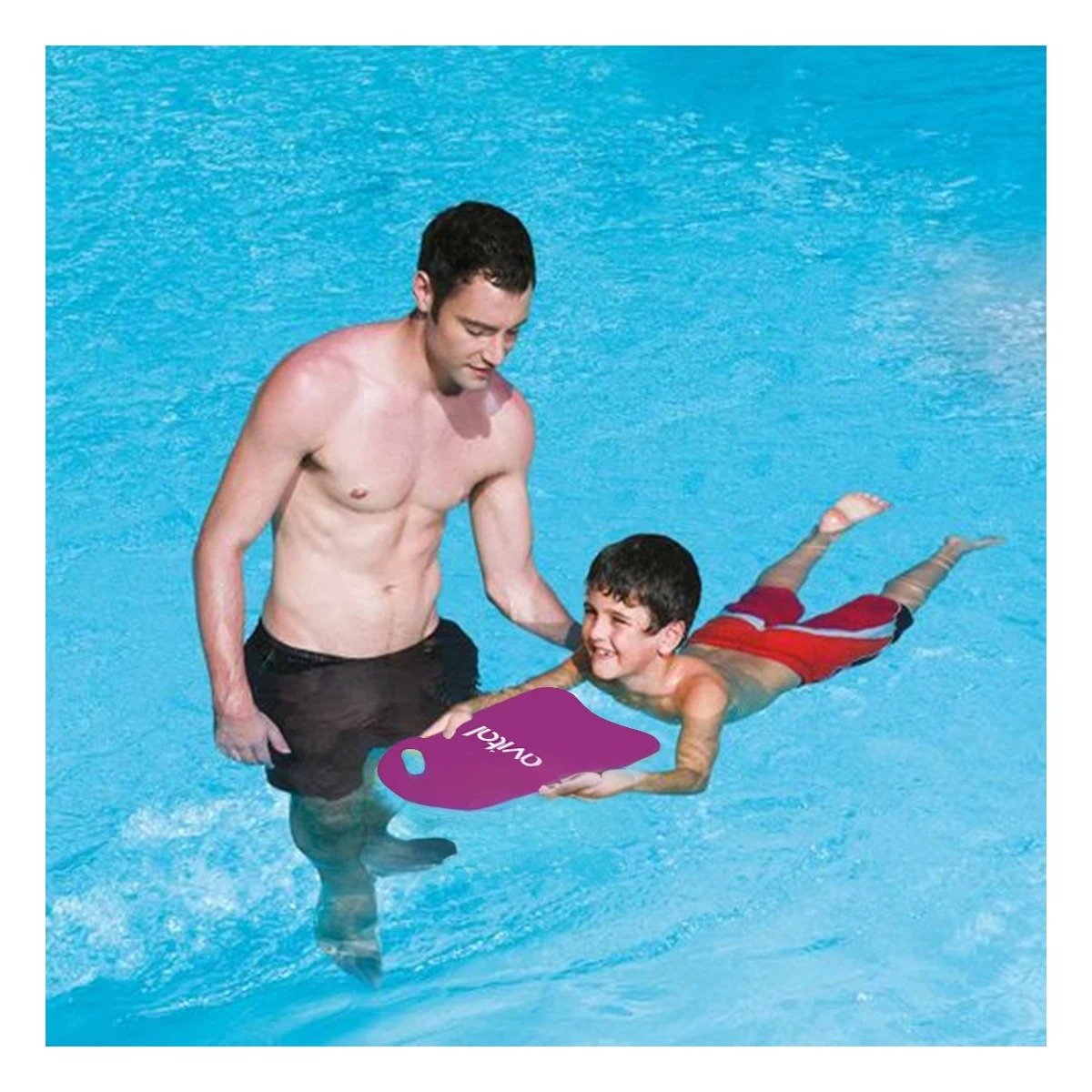 PACK12 SOPORTE DE NATACION CON CINTURA PARA EJERCICIOS CONTINUOS EN PISCINA LILA Y+PAPEL REGALO - 5