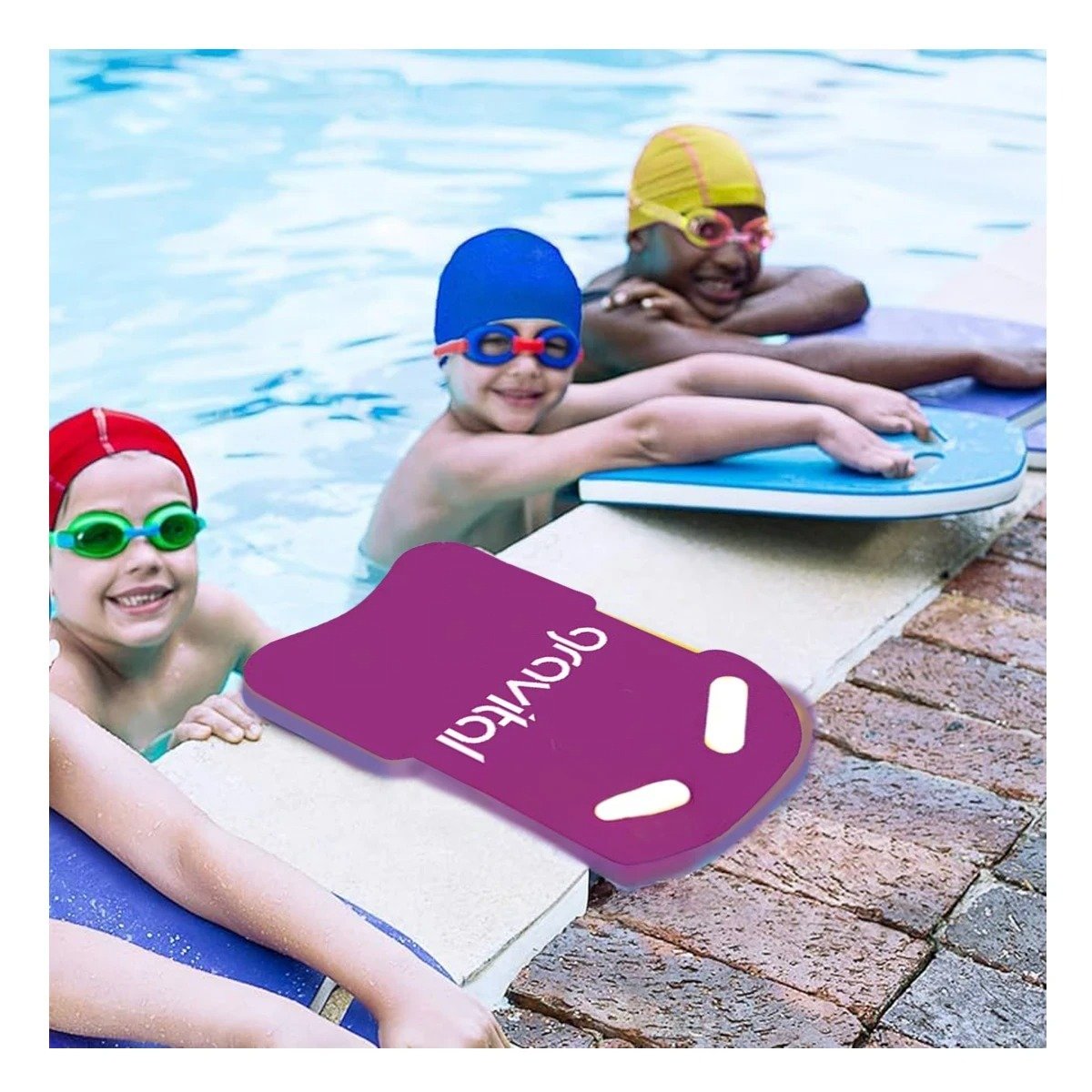 PACK4 FLOTADOR DE NATACION CON CINTURA PARA ENTRENAMIENTO ACUATICO EN PISCINA COLOR LILA - 2