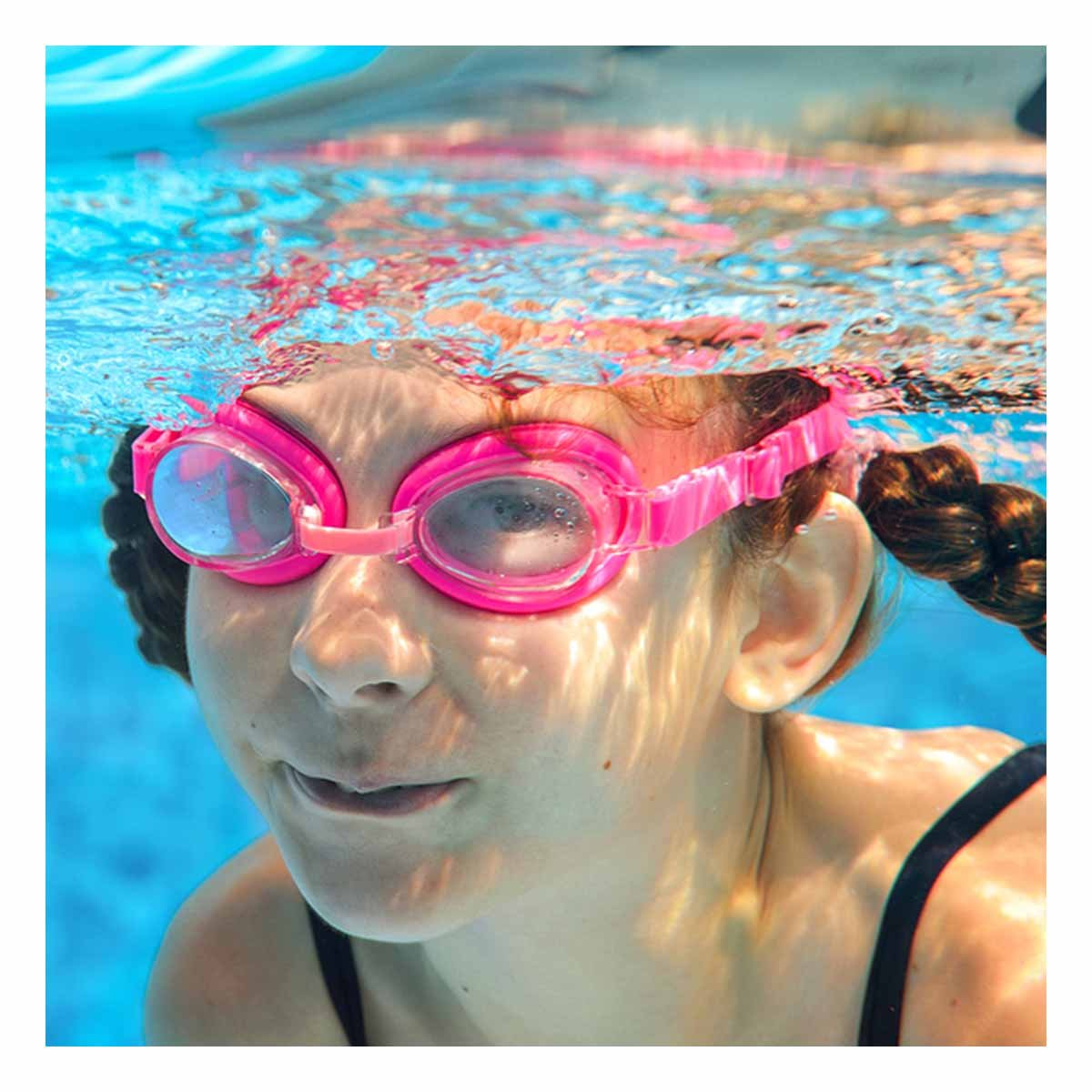 PACK4 PROTECTOR PARA NATACION ROSADO CON CRISTAL CLARO Y VISION NITIDA - 3