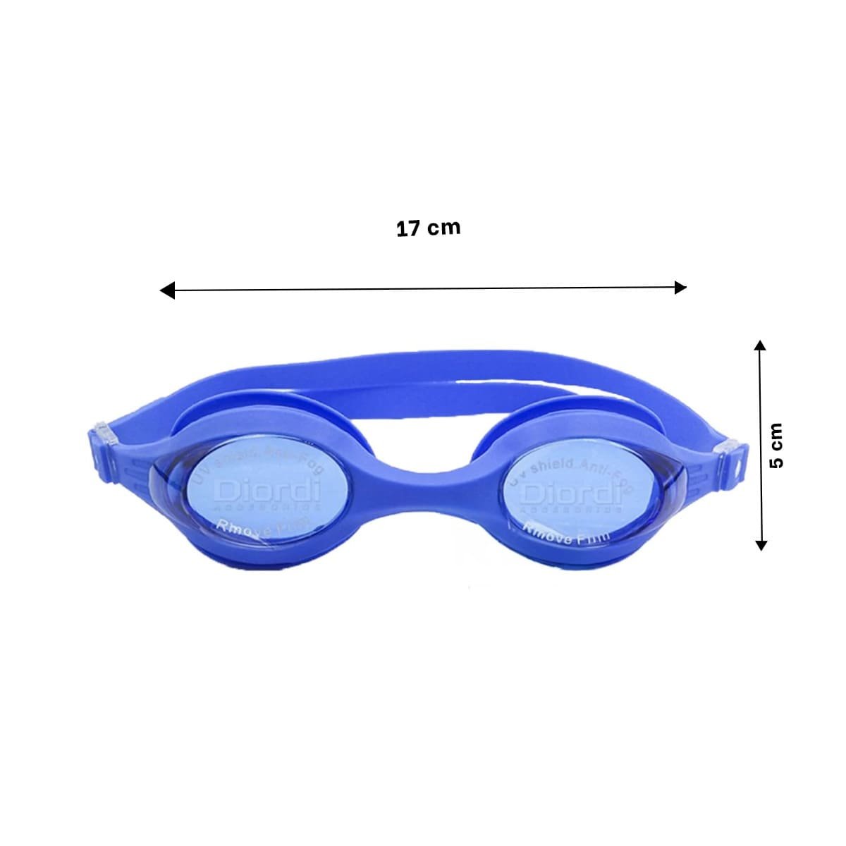 PACK12 LENTE PARA NATACION AZUL CON LENTE NITIDO Y CORREA FLEXIBLE Y+PAPEL REGALO - 4