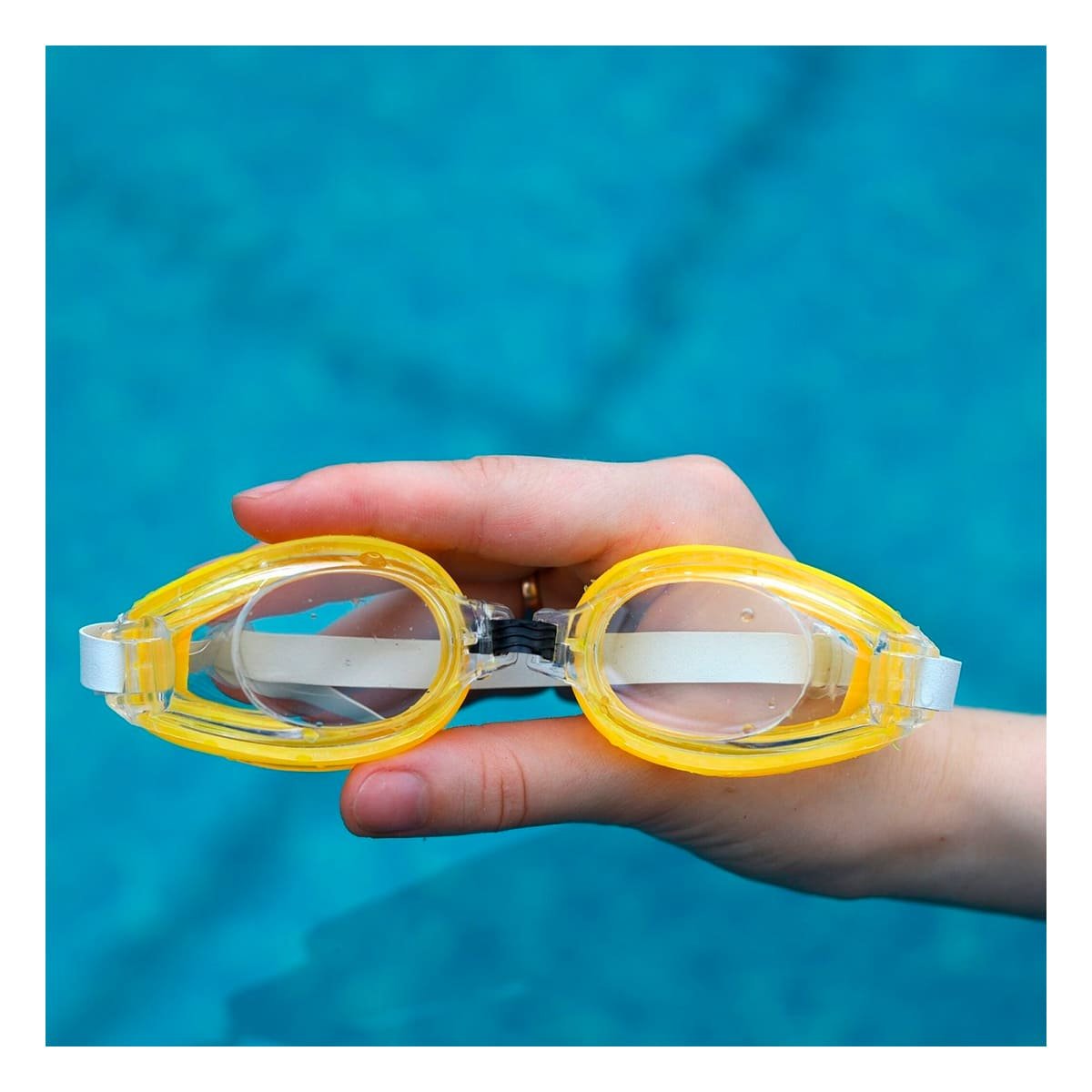 PACK6 ANTEOJOS DE NATACION AMARILLO CON MARCO RESISTENTE Y USO SEGURO EN NATACION - 3