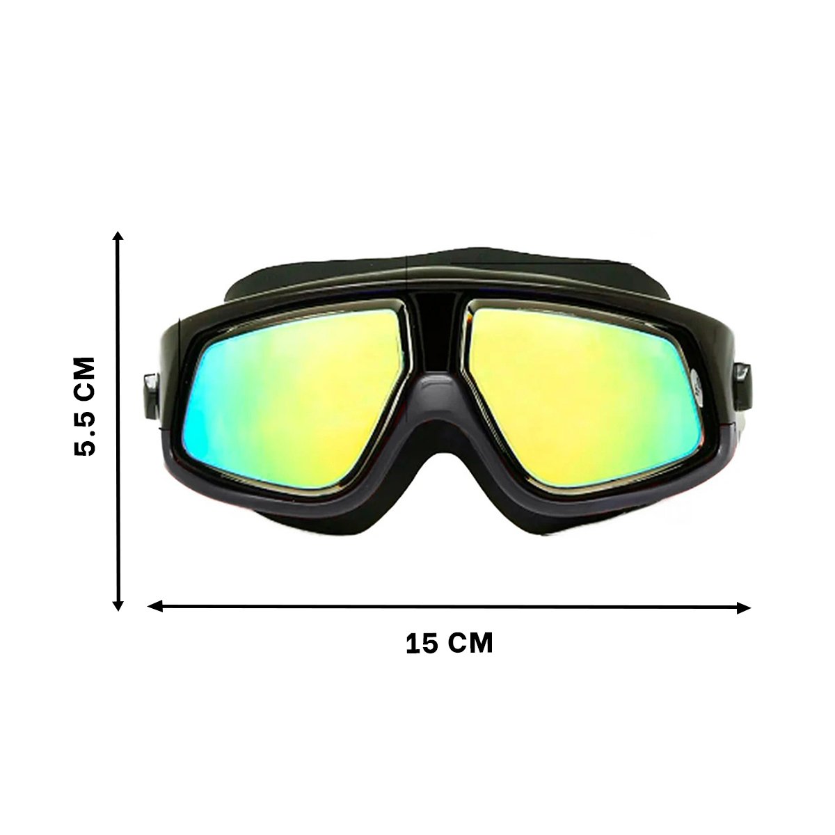 PACK6 GAFAS NATACION ADULTO VIDRIO TEMPLADO NEGRO CON VISION NITIDA - 4