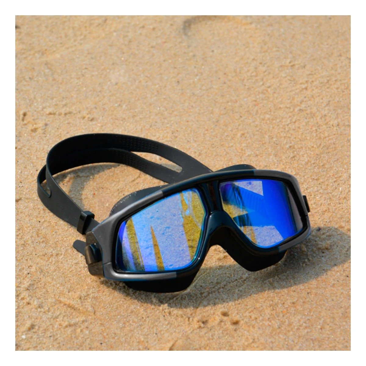 PACK6 GAFAS NATACION ADULTO VIDRIO TEMPLADO NEGRO CON VISION NITIDA - 5