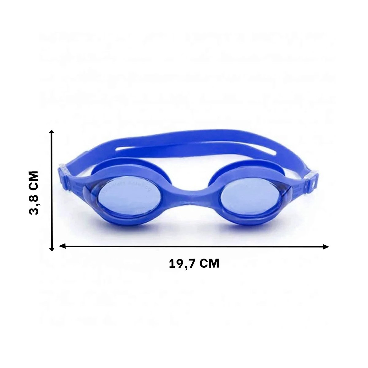 PACK6 GAFAS DE NATACION UNISEX COLOR AZUL PARA ENTRENAMIENTO ACUATICO Y+REGALO STICKER - 4