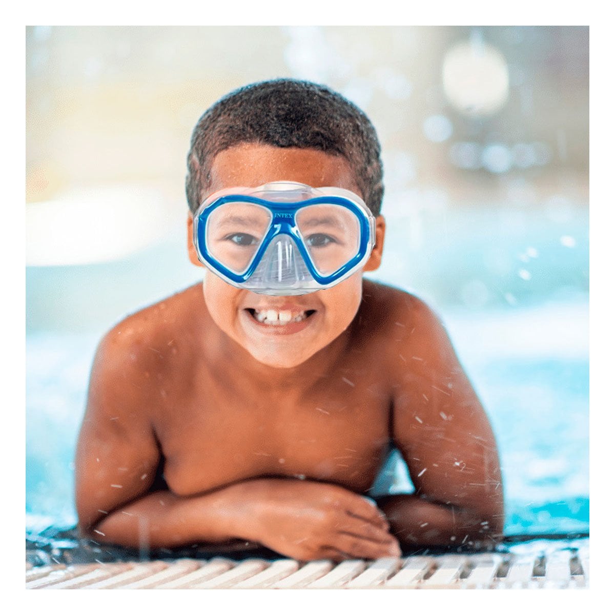 PACK4 VISORES DE BUCEO ADULTO AZUL CON VISION CLARA Y CORREA AJUSTABLE Y+PAPEL REGALO - 5