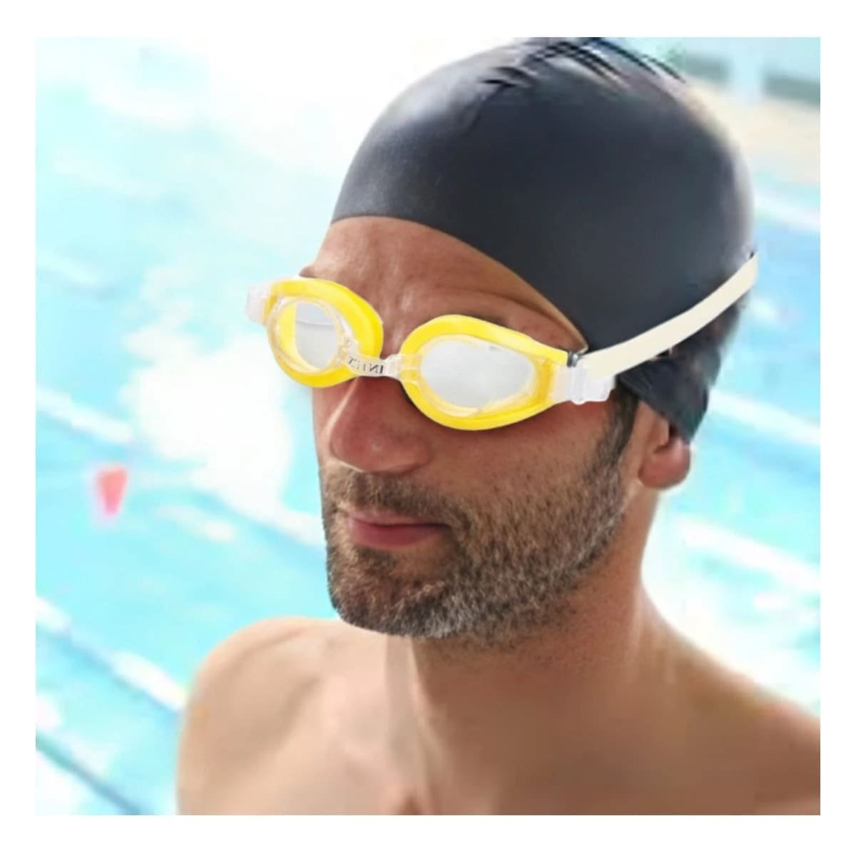 PACK4 ANTEOJOS DE NATACION AMARILLO COMODO Y USO PROLONGADO EN PISCINA Y+PAPEL REGALO - 2
