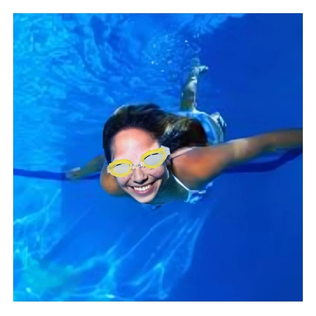 PACK4 ANTEOJOS DE NATACION AMARILLO COMODO Y USO PROLONGADO EN PISCINA Y+PAPEL REGALO - 5