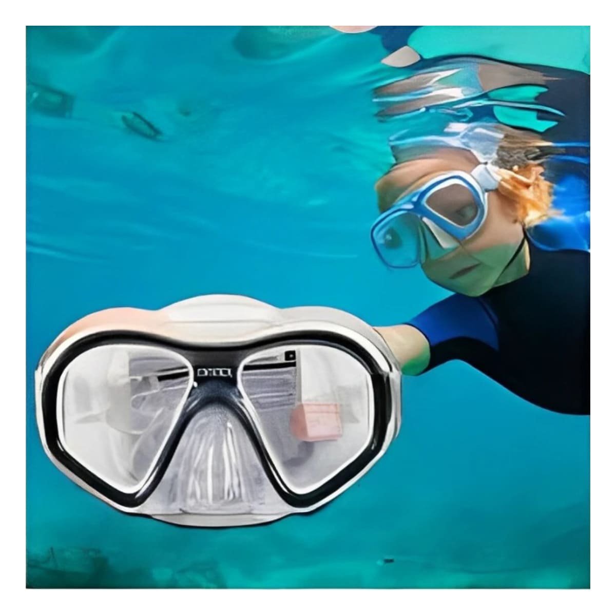 PACK6 OCULARES DE BUCEO ERGONOMICO NEGRO CON VISION SUBACUATICA Y AJUSTE SUAVE Y+REGALO STICKER - 5
