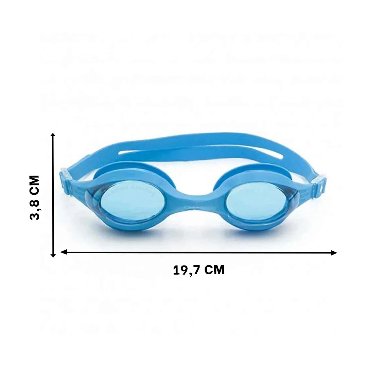 PACK6 VISORES DE NATACION UNISEX COLOR CELESTE COMODOS PARA PISCINA Y+PAPEL REGALO - 4