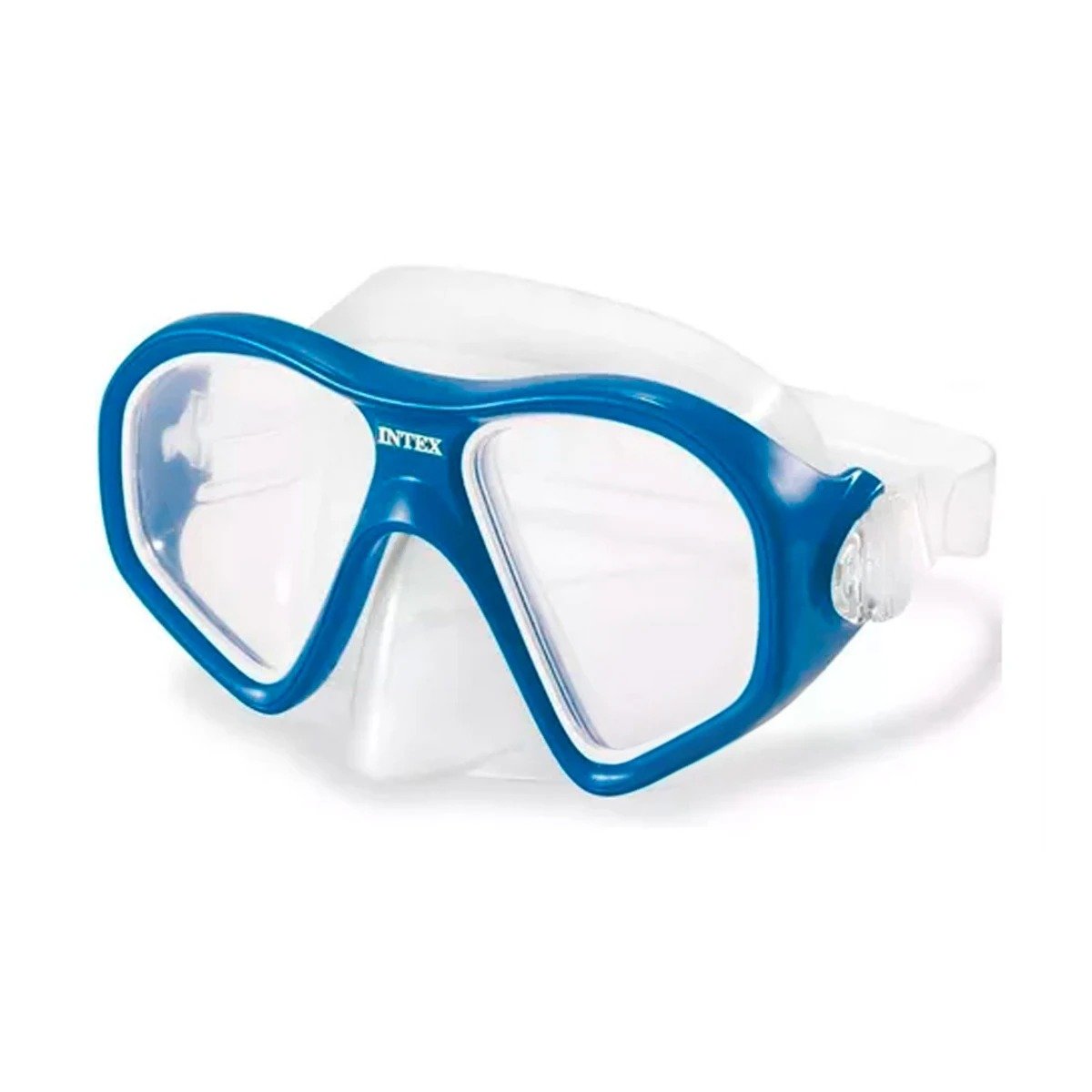 PACK2 VISORES DE BUCEO DEPORTIVO AZUL CON CORREA FIRME Y VISION NITIDA Y+REGALO STICKER - 2