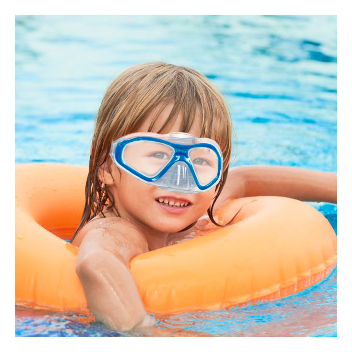 PACK2 VISORES DE BUCEO DEPORTIVO AZUL CON CORREA FIRME Y VISION NITIDA Y+REGALO STICKER - 5