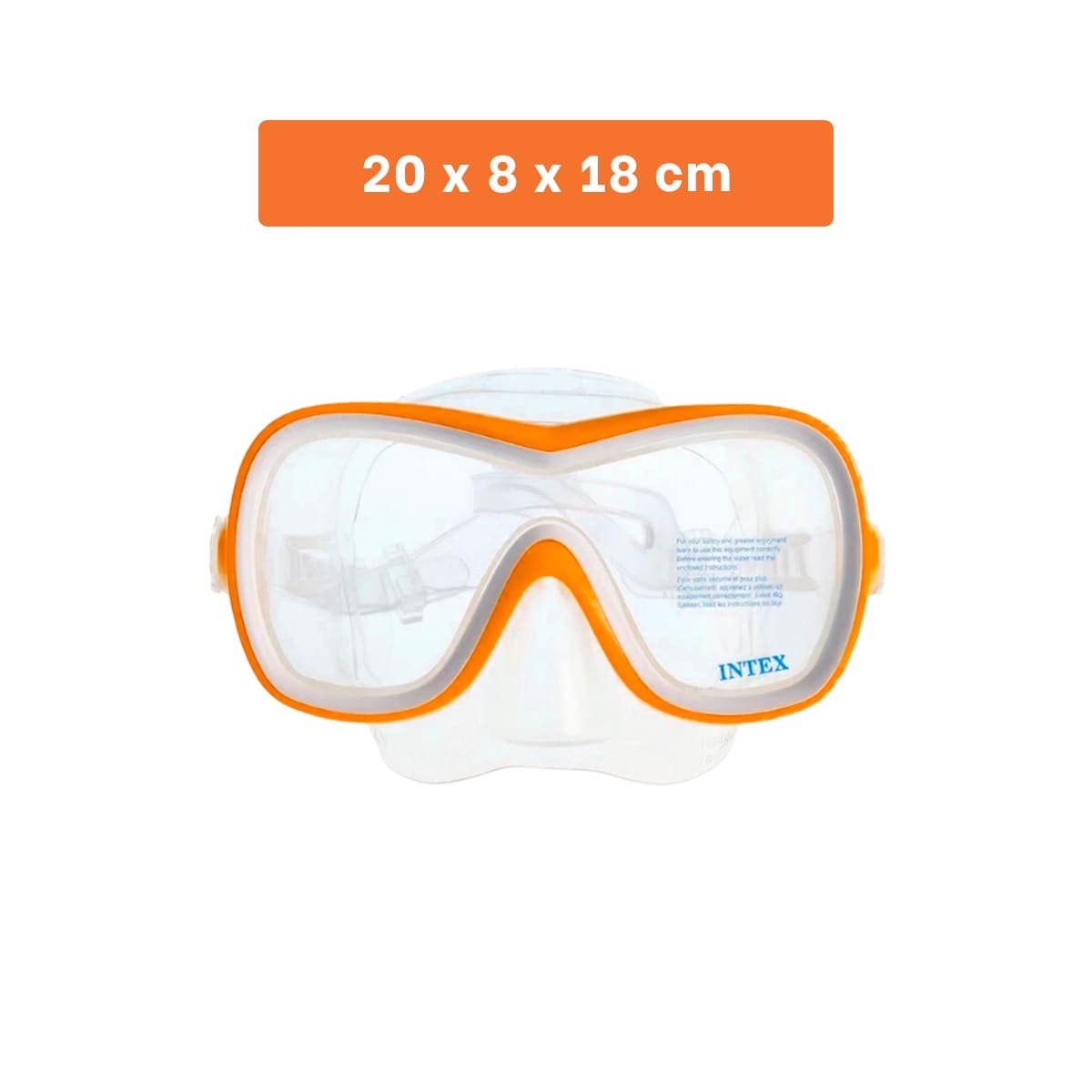PACK4 LENTES DE BUCEO ANARANJADO CON VISION SUBACUATICA Y USO PROLONGADO Y+REGALO STICKER - 4