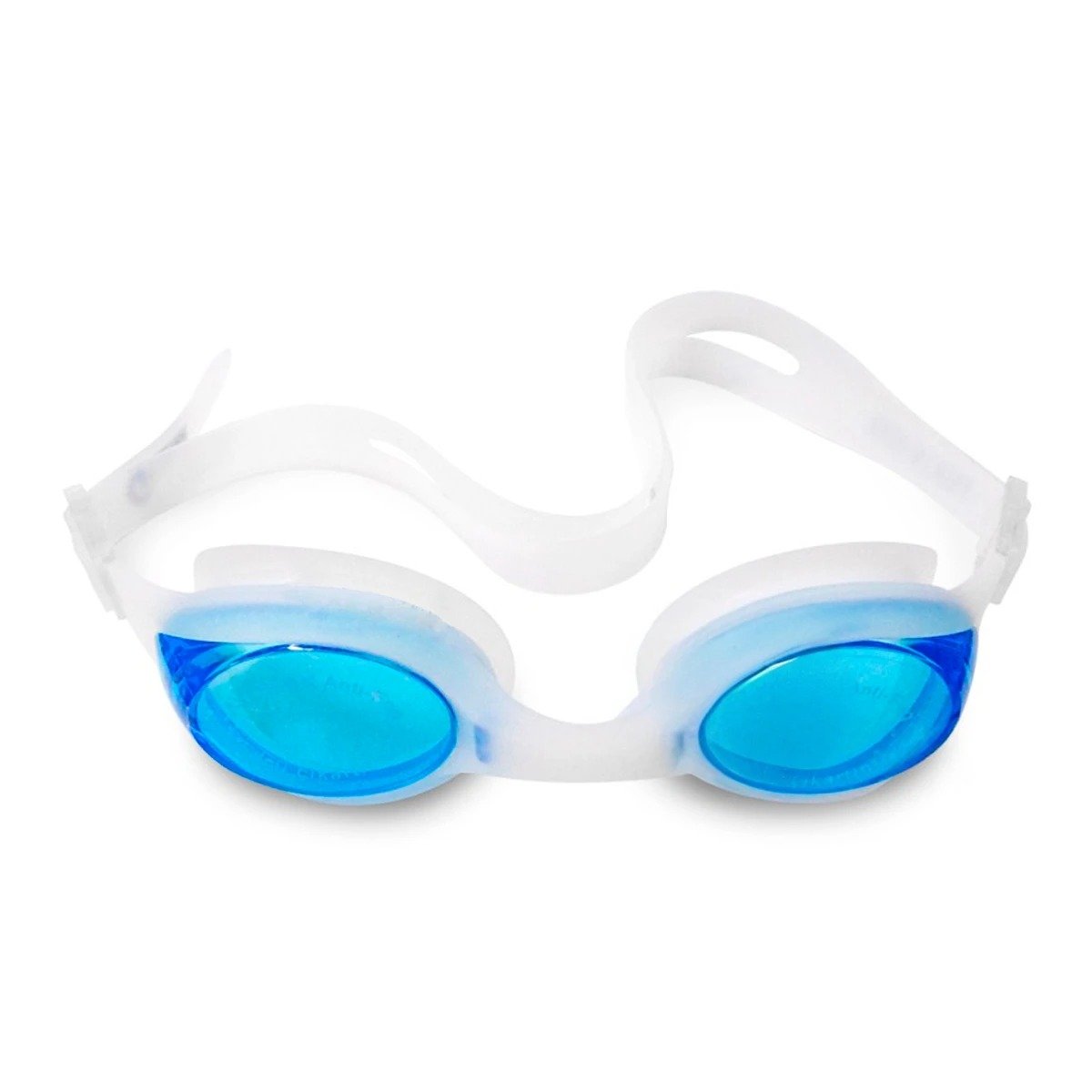 PACK12 GOGGLES DE NATACION UNISEX COLOR CELESTE CON ESTUCHE PARA ENTRENAMIENTO Y+REGALO STICKER - 2