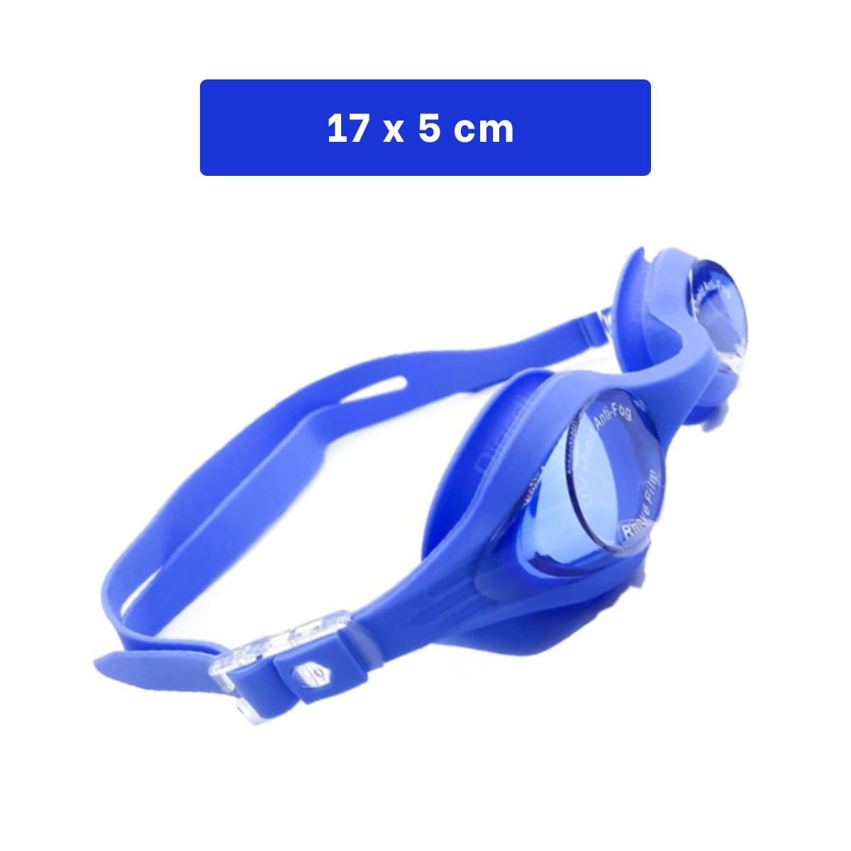 PACK6 PROTECTOR PARA NATACION AZUL CON LENTE AMPLIO Y MARCO COMODO Y+PAPEL REGALO - 4