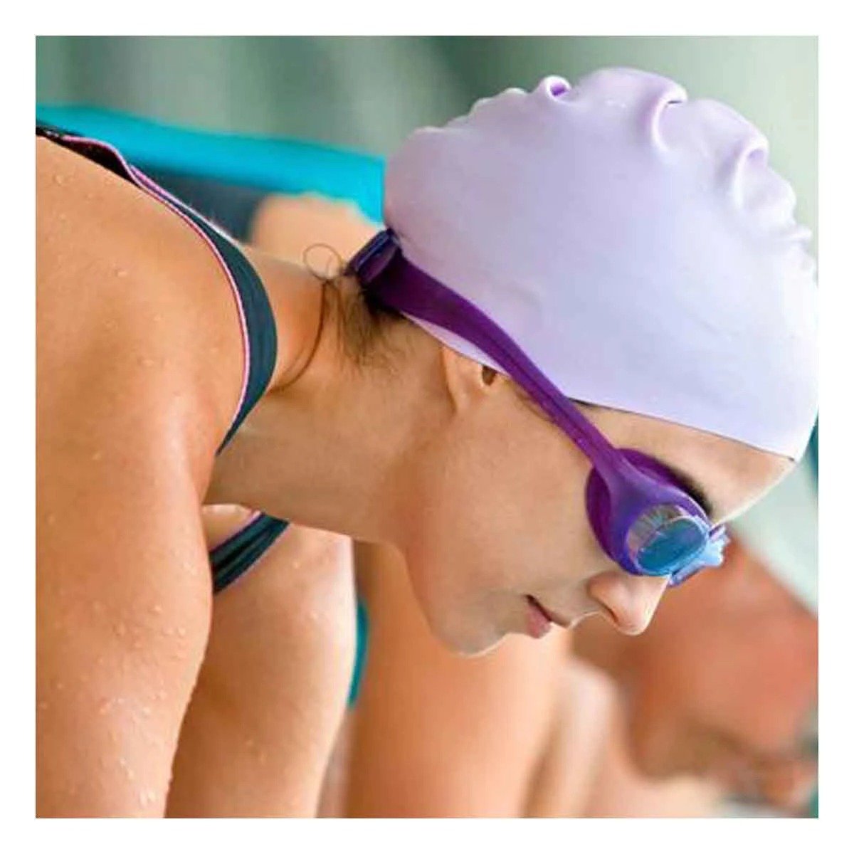 PACK4 PISCINA Y PLAYA NATACION UNISEX COLOR MORADO COMODO PARA USO FRECUENTE - 2