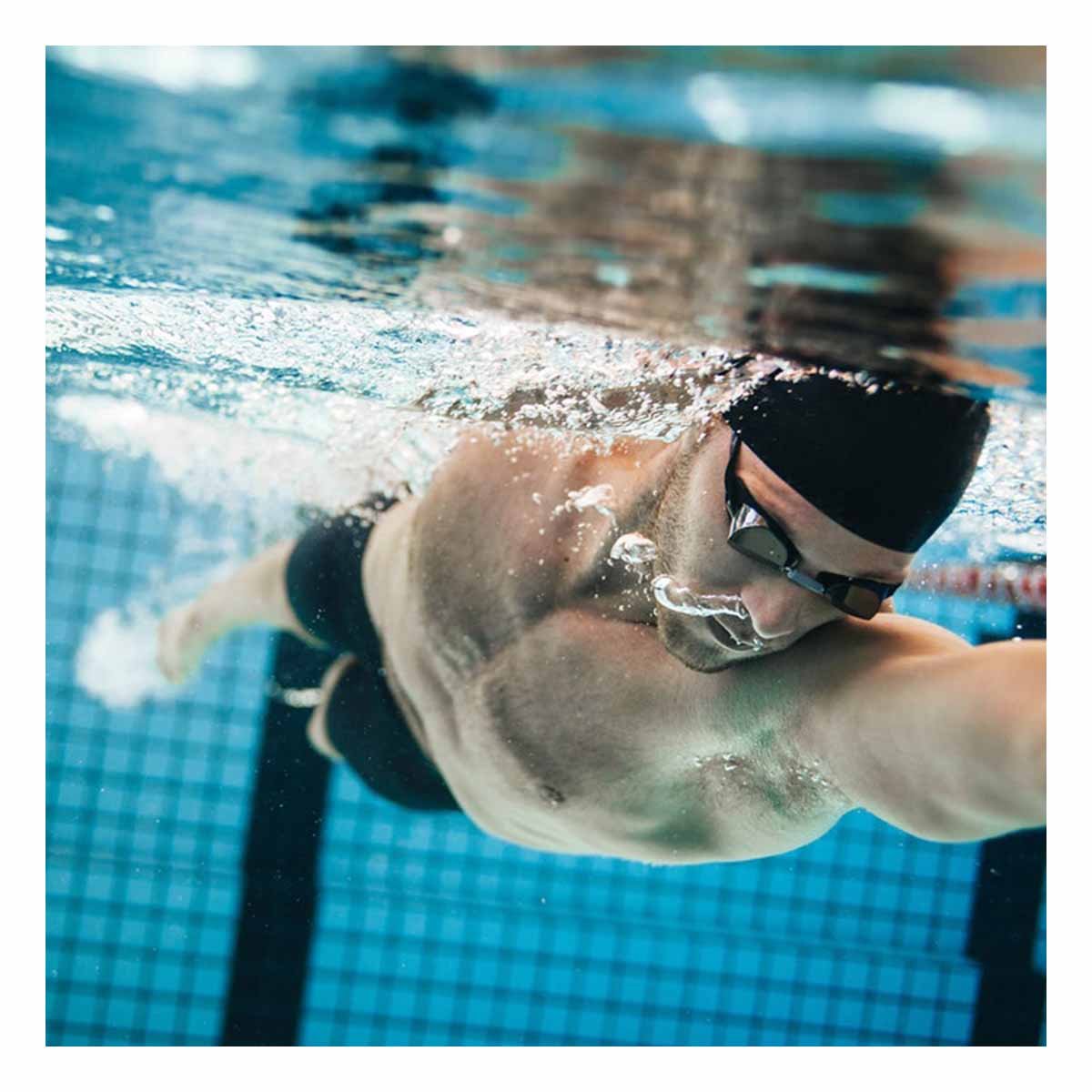 PACK6 PROTECTOR PARA NATACION NEGRO CON ESTUCHE 23,7 X 3,8 X 14,4 CM Y LENTE NITIDO - 2