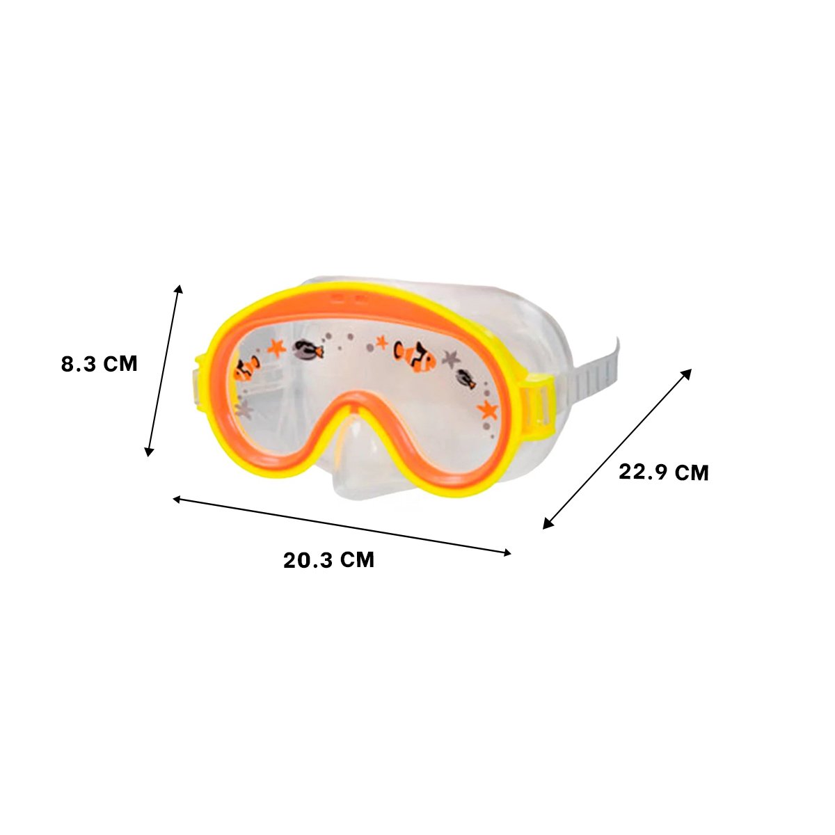 PACK2 OCULARES DE BUCEO DEPORTIVO AVIADOR ANARANJADO CON CORREA AJUSTABLE Y+PAPEL REGALO - 4