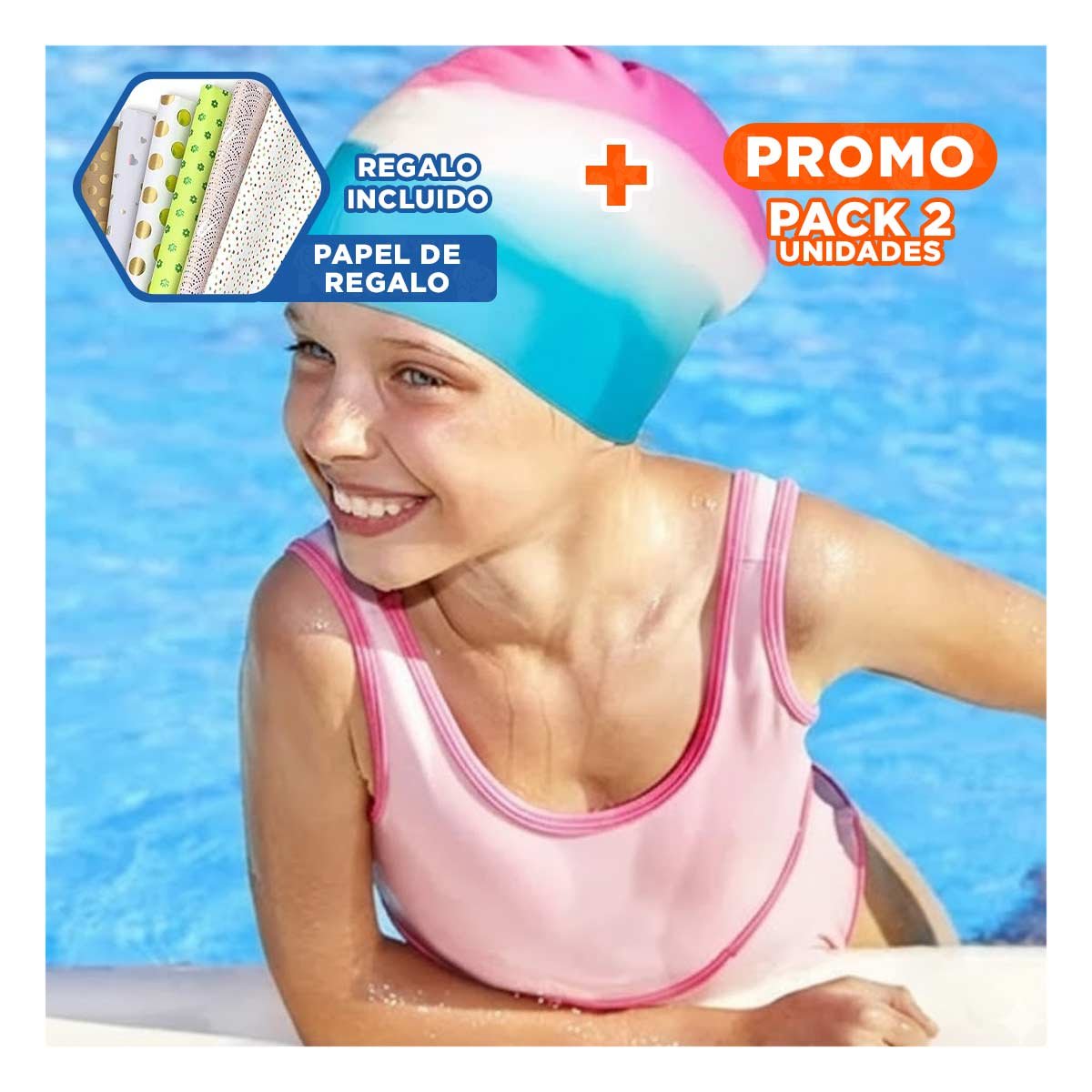 PACK2 BOMBAS DE AGUA MULTICOLOR CON LLENADO RAPIDO PARA ACTIVIDADES INFANTILES Y+PAPEL REGALO - 1
